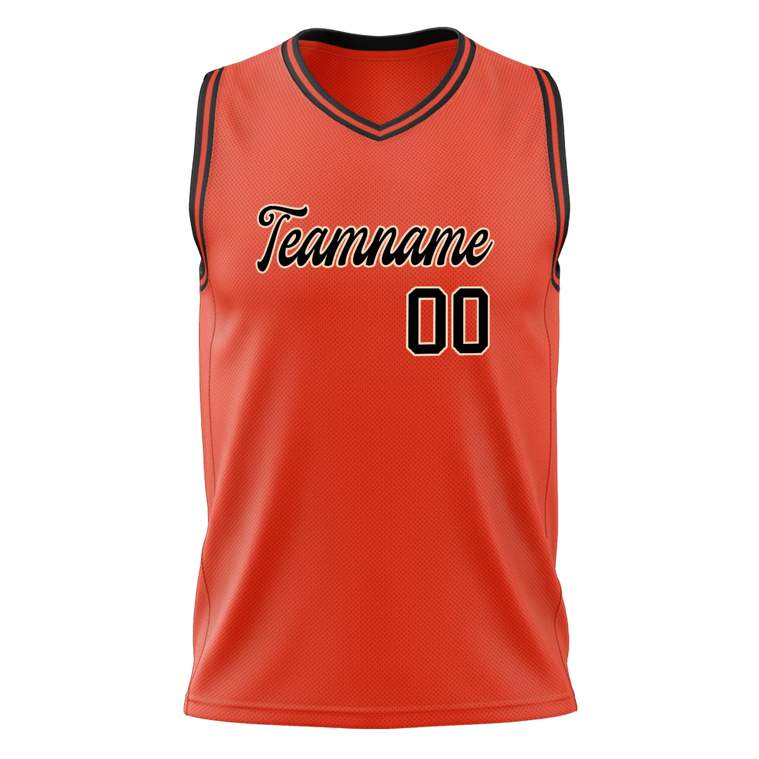 Custom Professional Orange Black Basketball Jersey