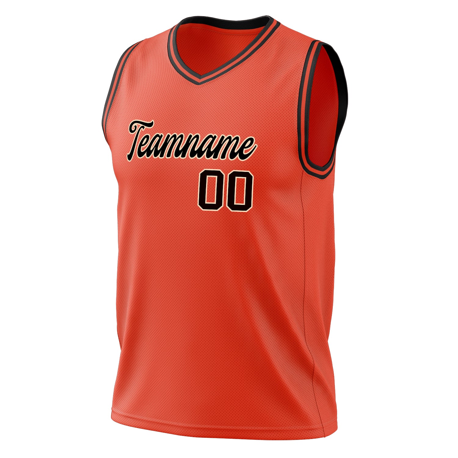 Custom Professional Orange Black Basketball Jersey