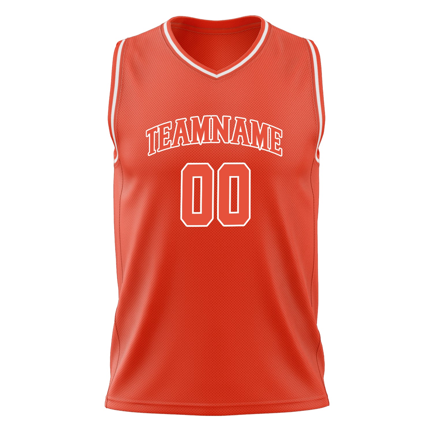 Custom Professional Orange White Basketball Jersey
