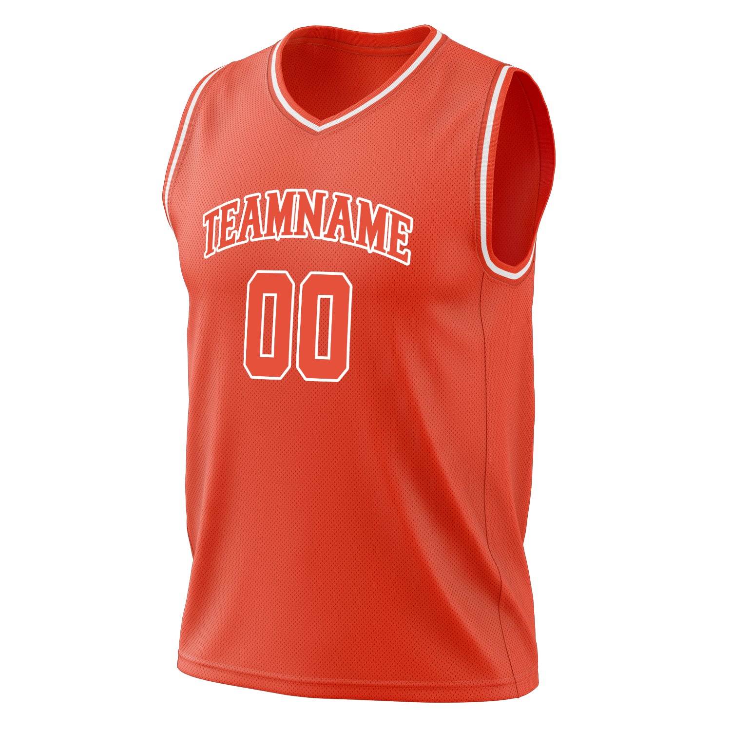 Custom Professional Orange White Basketball Jersey