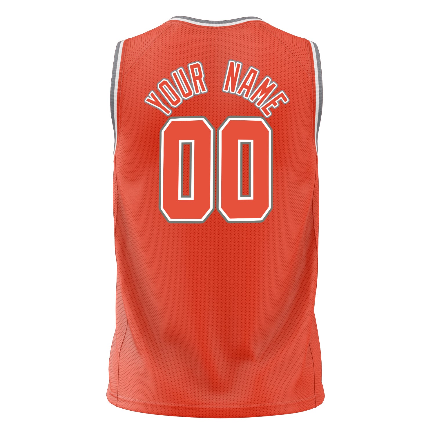 Benutzerdefiniertes Professionelles Orange Weiß Basketballtrikot