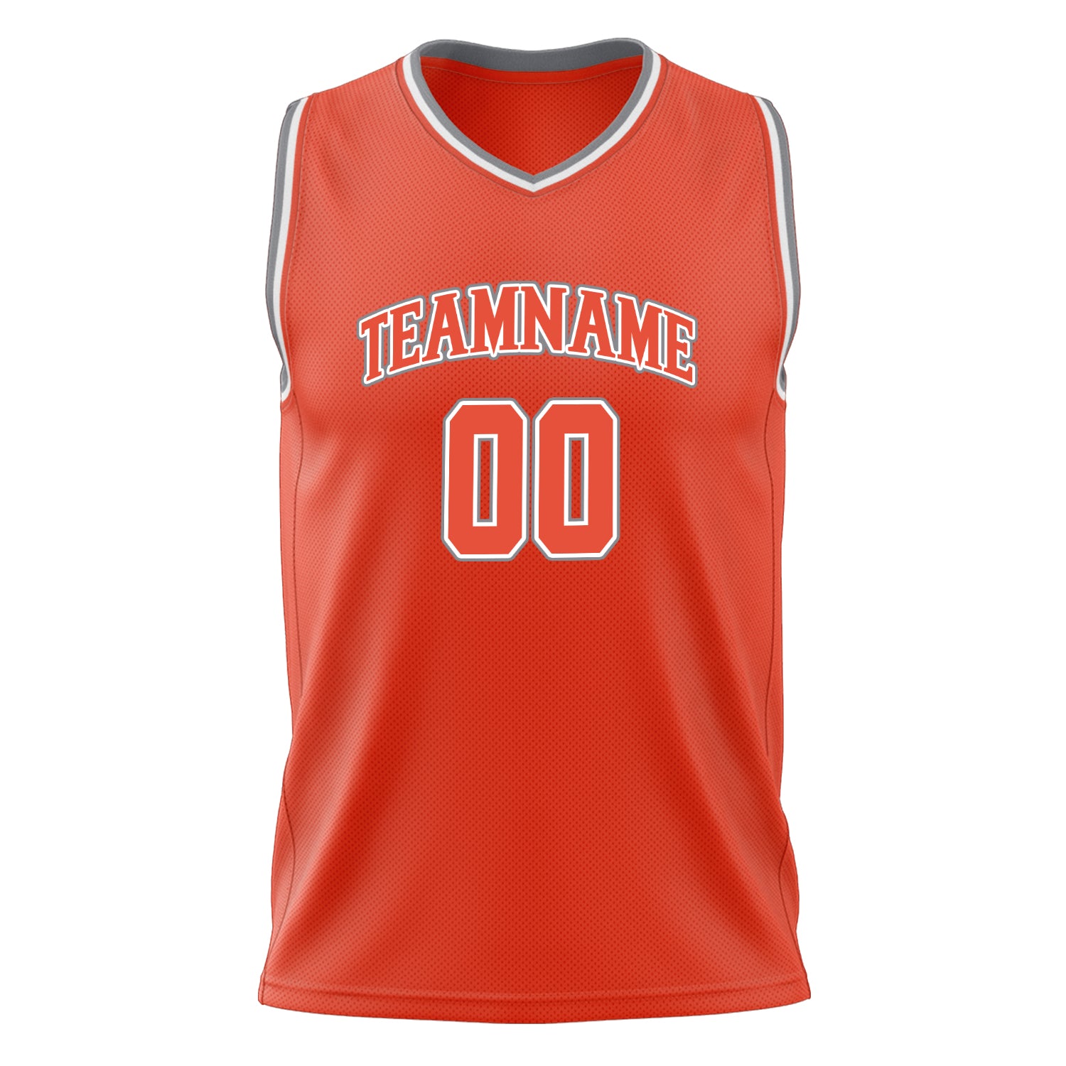 Custom Professional Orange White Basketball Jersey