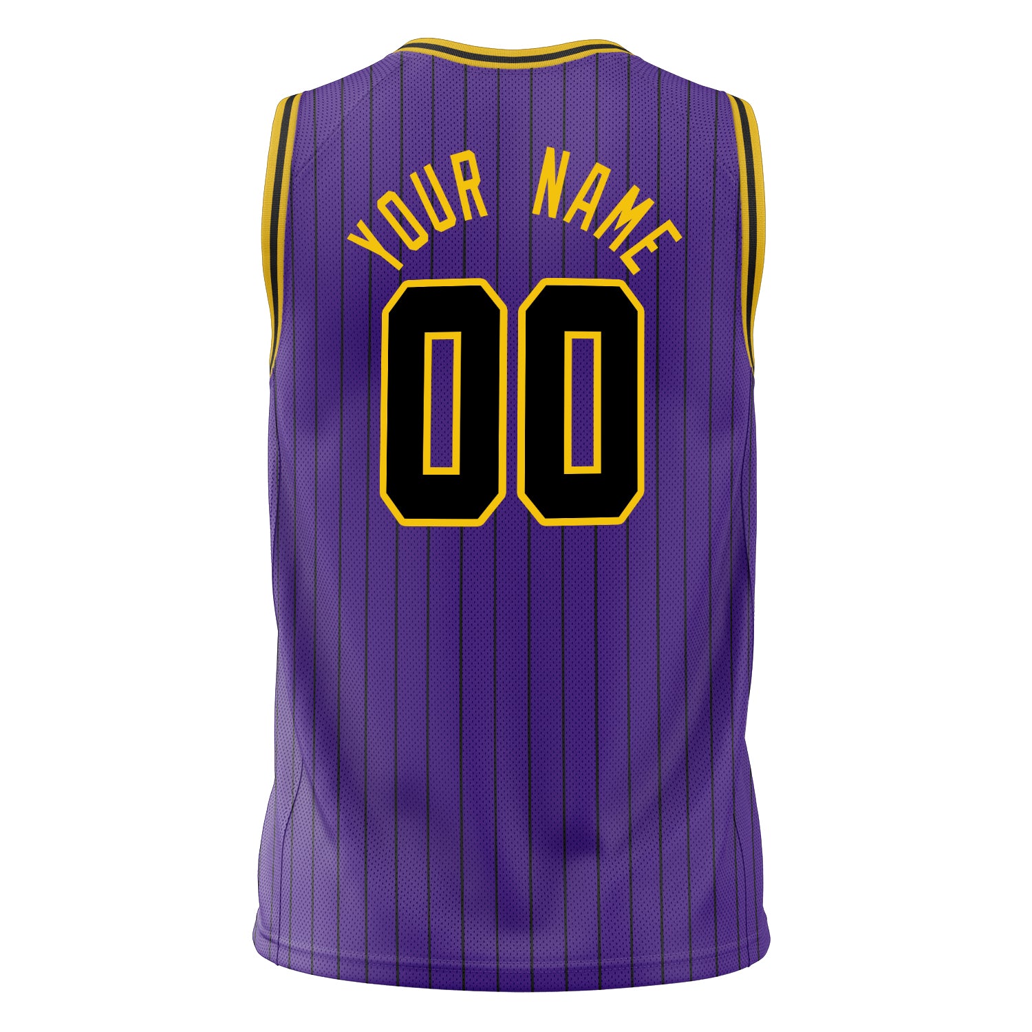 Custom Professional Purple Gold Basketball Jersey
