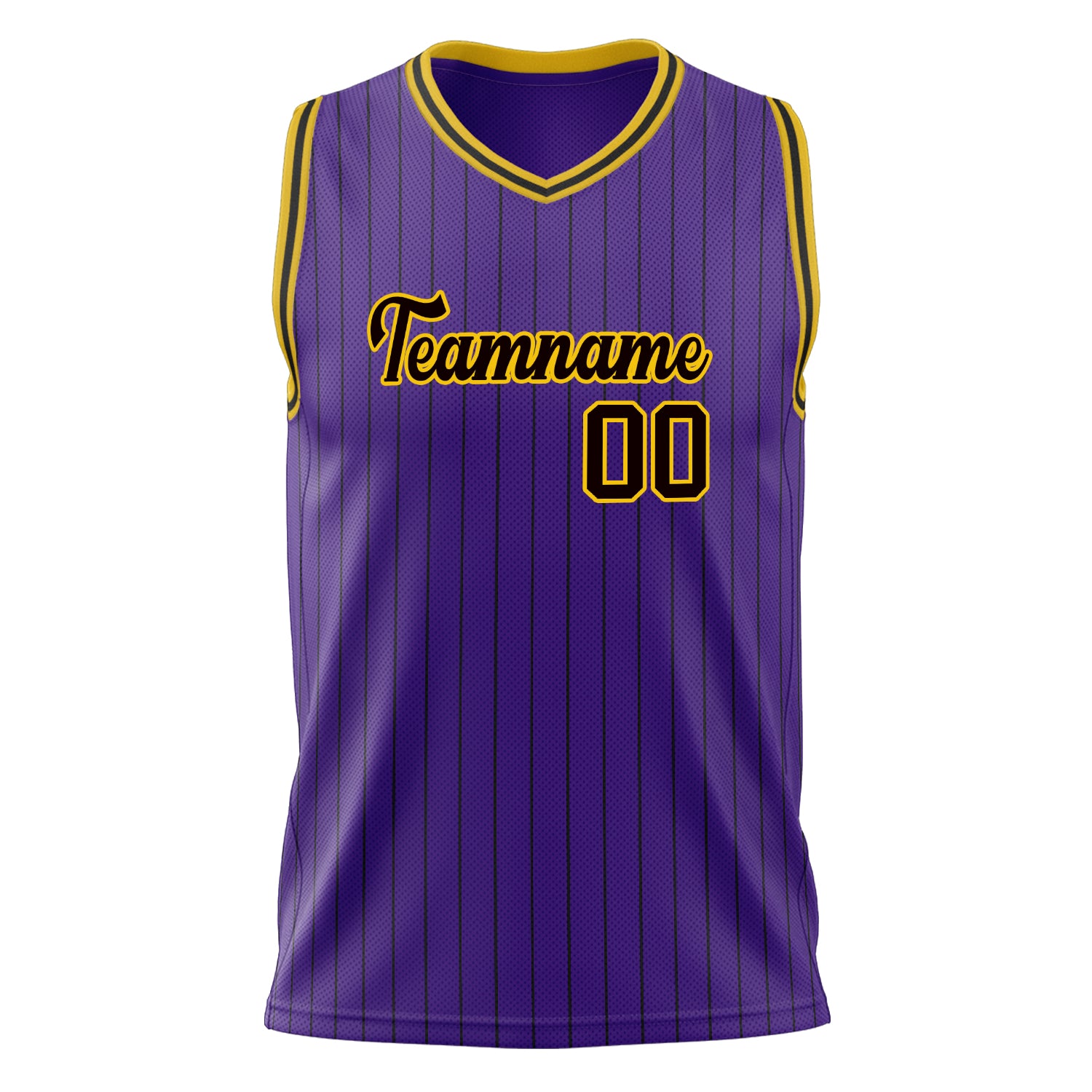 Custom Professional Purple Gold Basketball Jersey