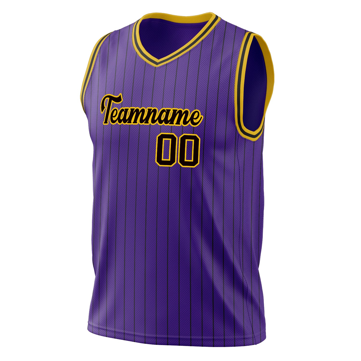 Custom Professional Purple Gold Basketball Jersey