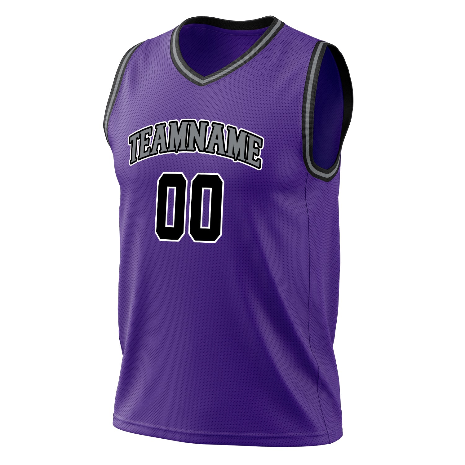 Custom Professional Purple Black Basketball Jersey