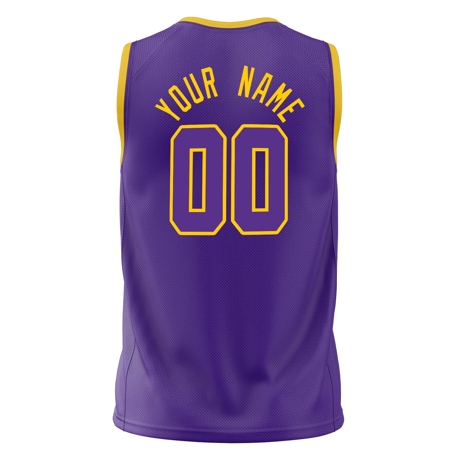 Custom Professional Purple Gold Basketball Jersey