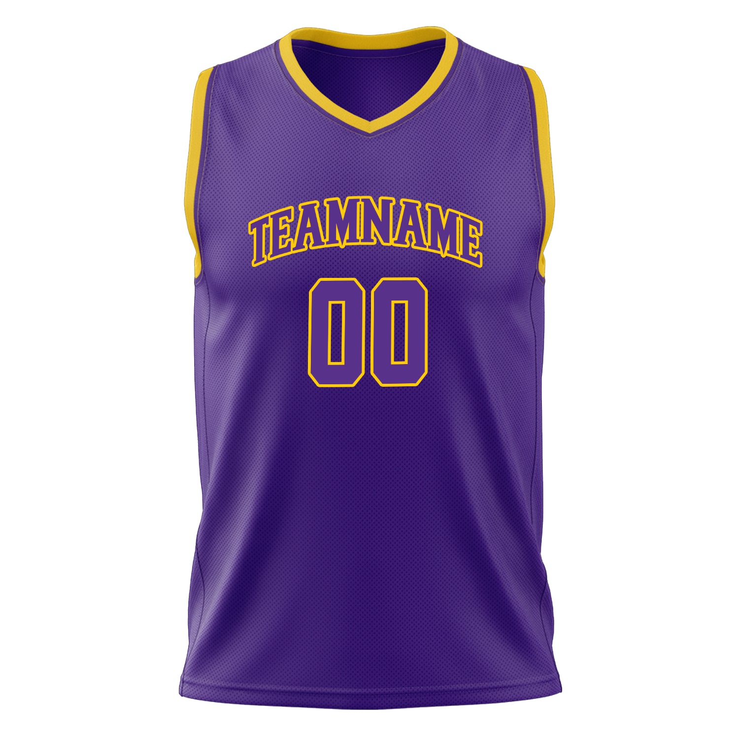 Custom Professional Purple Gold Basketball Jersey