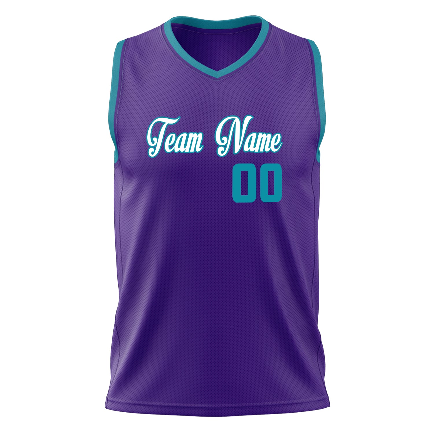 Custom Professional Purple Teal Basketball Jersey