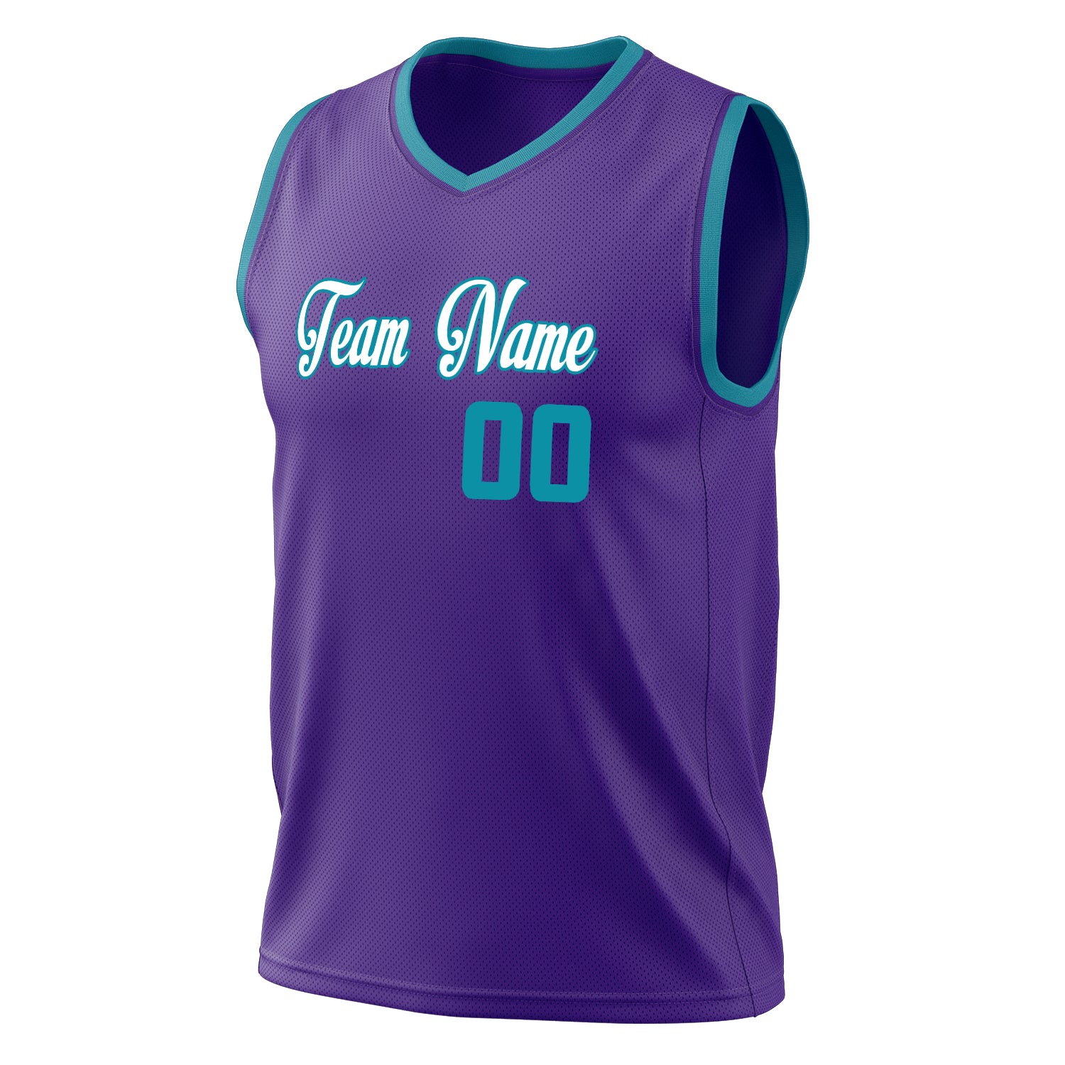 Custom Professional Purple Teal Basketball Jersey