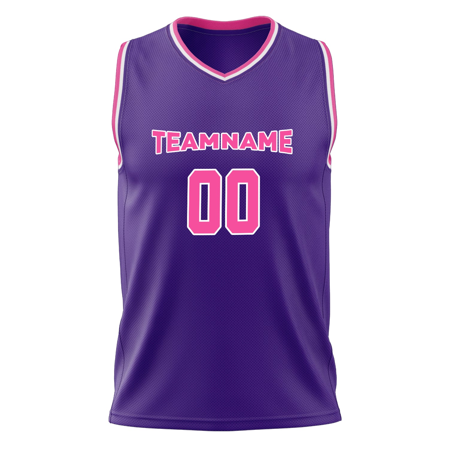 Benutzerdefiniertes Professionelles Lila Rosa Basketballtrikot