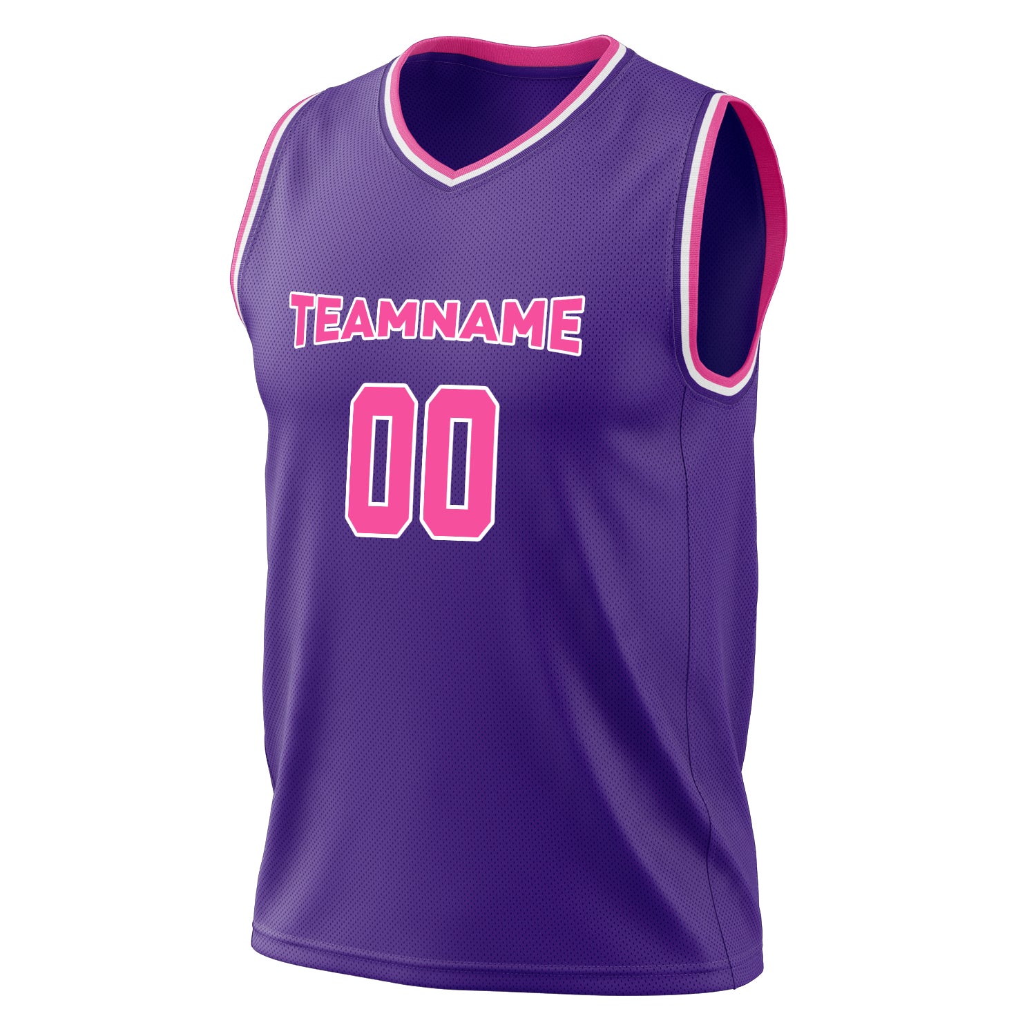 Benutzerdefiniertes Professionelles Lila Rosa Basketballtrikot