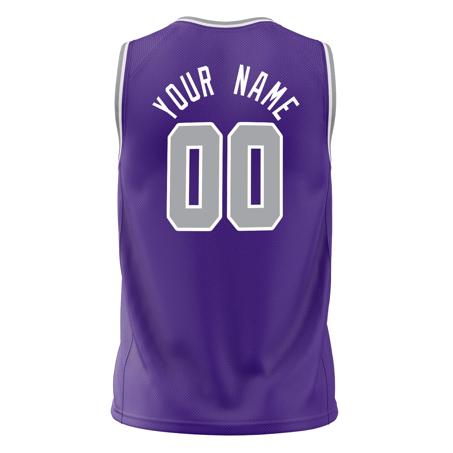 Custom Professional Purple Gray Basketball Jersey