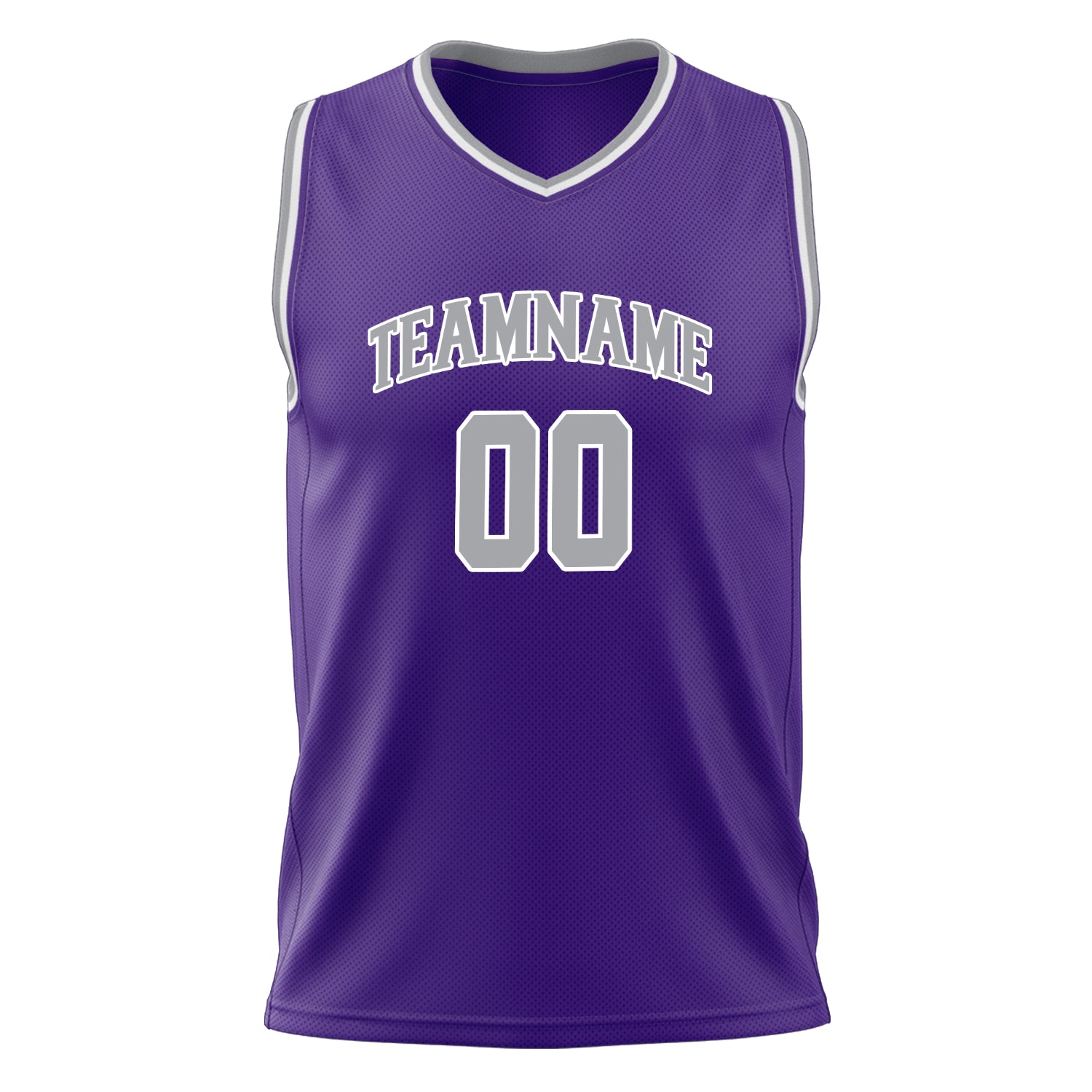 Custom Professional Purple Gray Basketball Jersey