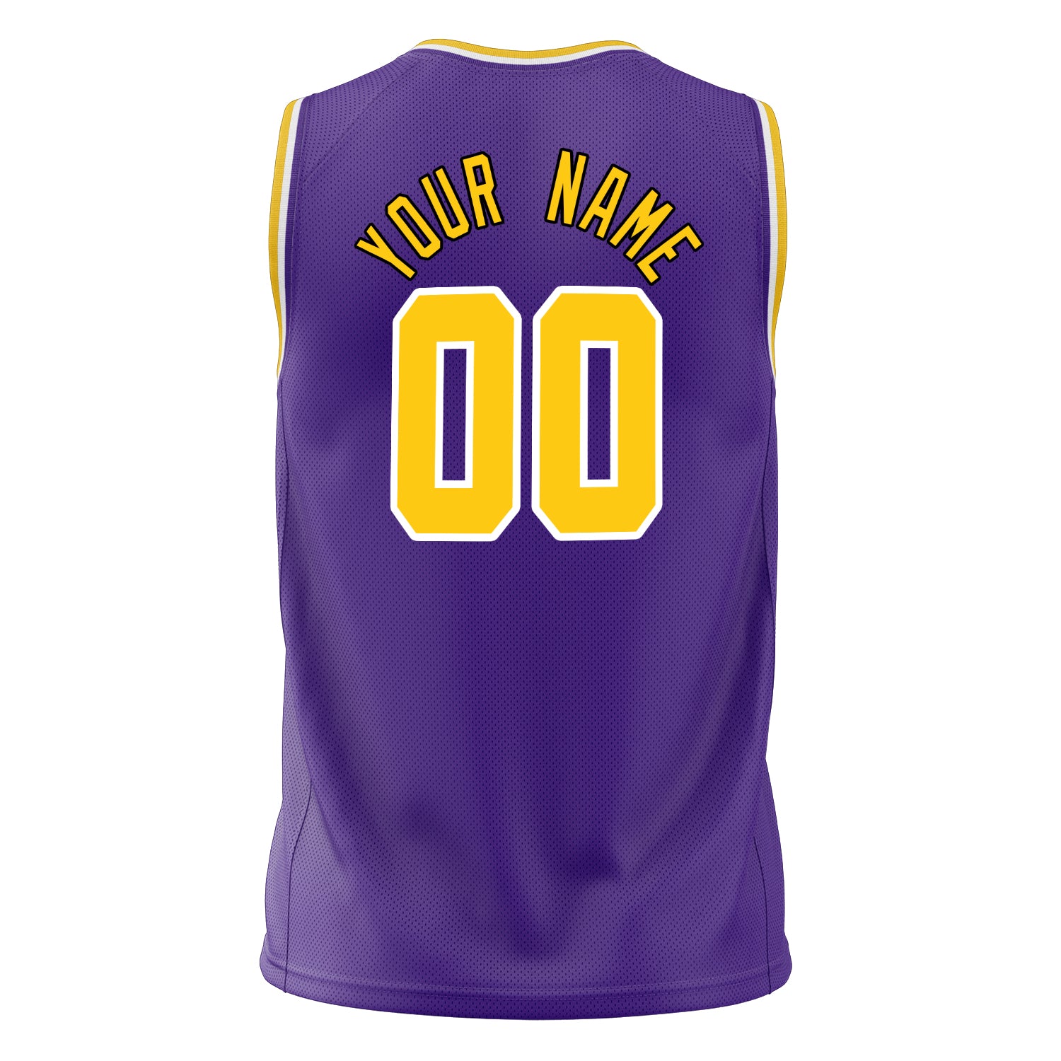 Custom Professional Purple Gold Basketball Jersey