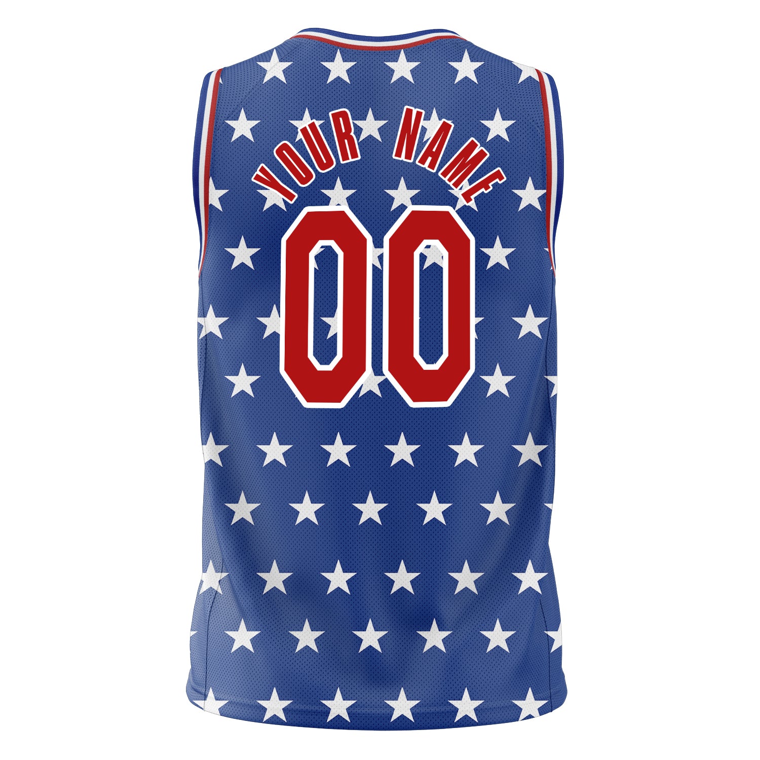 Benutzerdefiniertes Professionelles Königsblau Rot Basketballtrikot