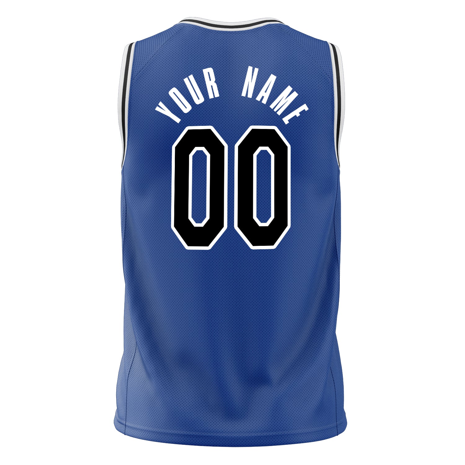 Custom Professional Royal Blue Black Basketball Jersey