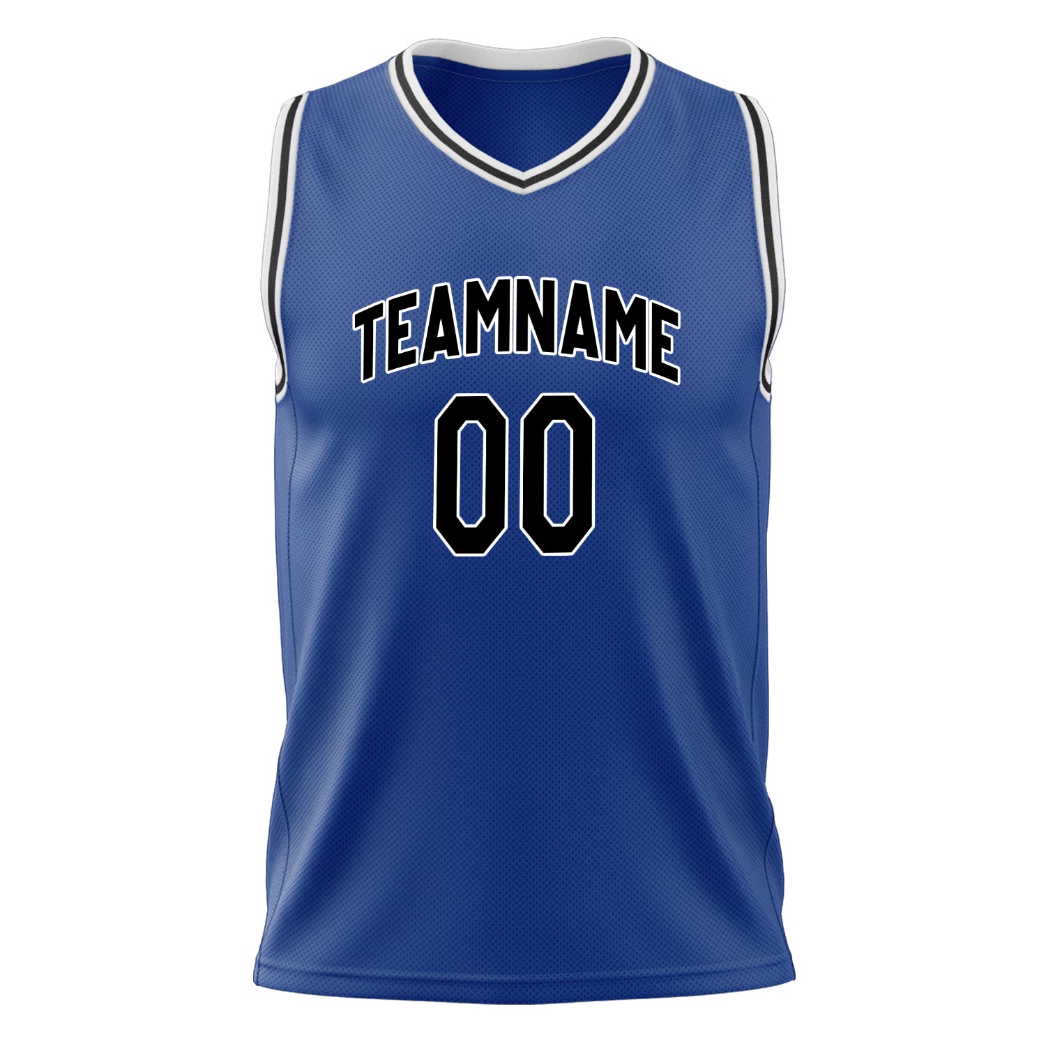 Custom Professional Royal Blue Black Basketball Jersey