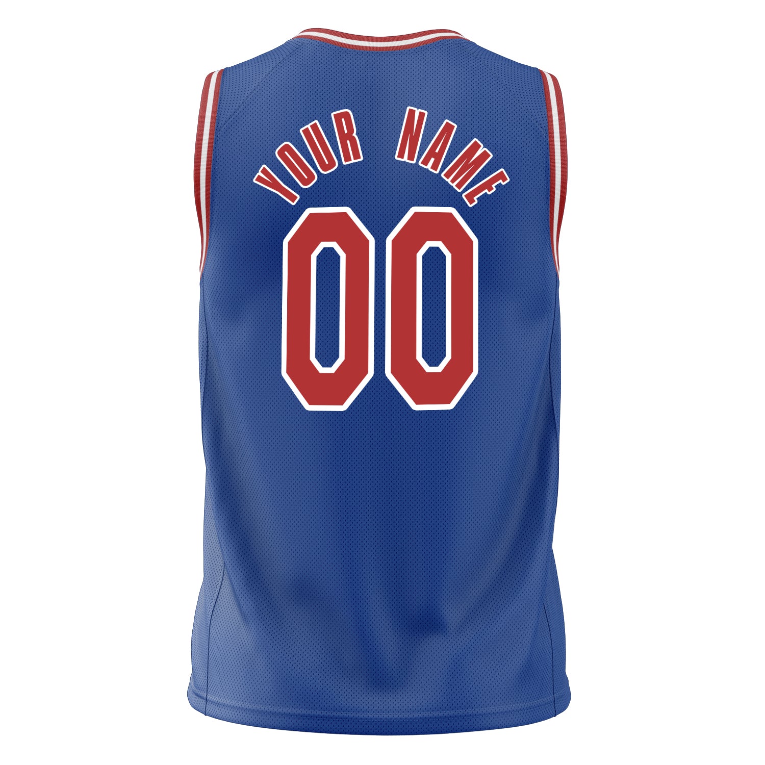 Custom Professional Royal Blue Red Basketball Jersey