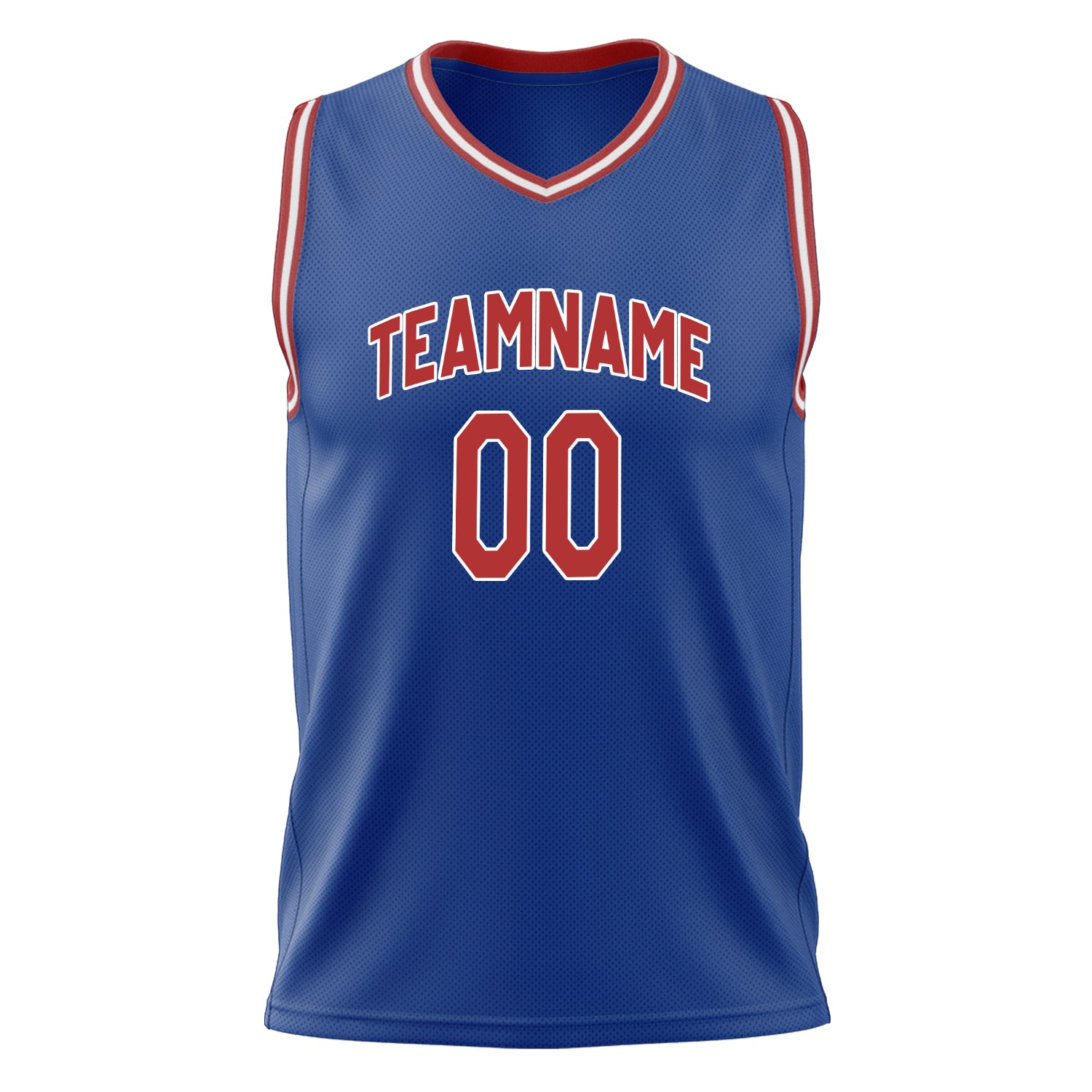 Custom Professional Royal Blue Red Basketball Jersey
