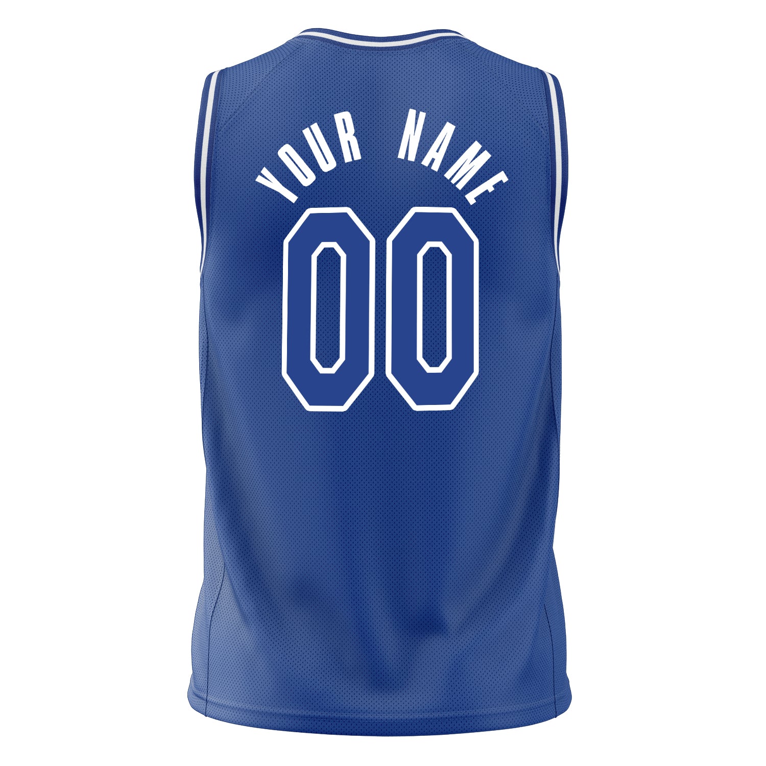 Custom Professional Royal Blue White Basketball Jersey