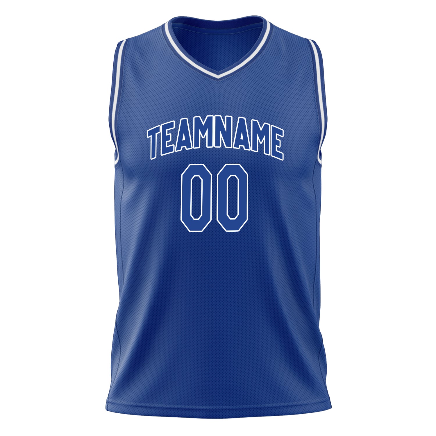 Custom Professional Royal Blue White Basketball Jersey