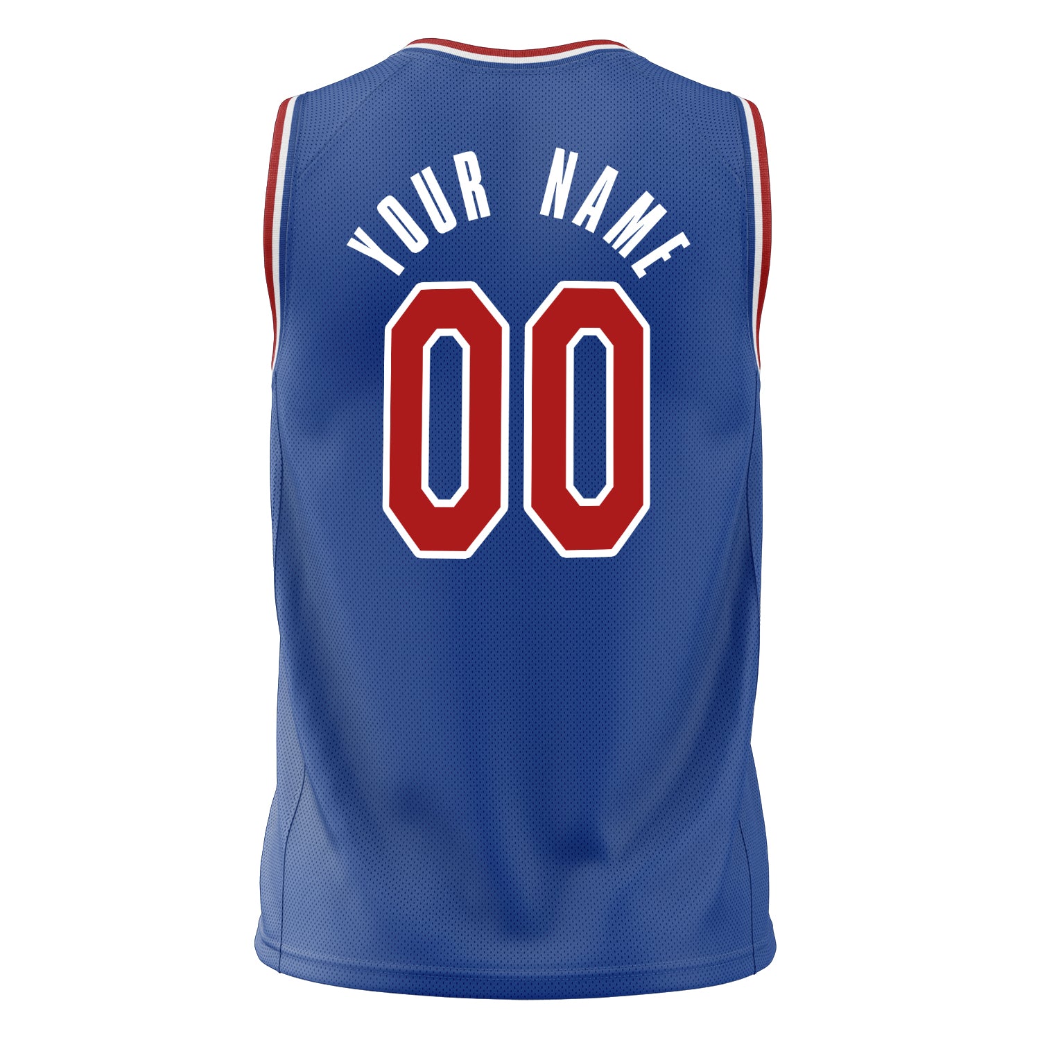 Custom Professional Royal Blue Red Basketball Jersey