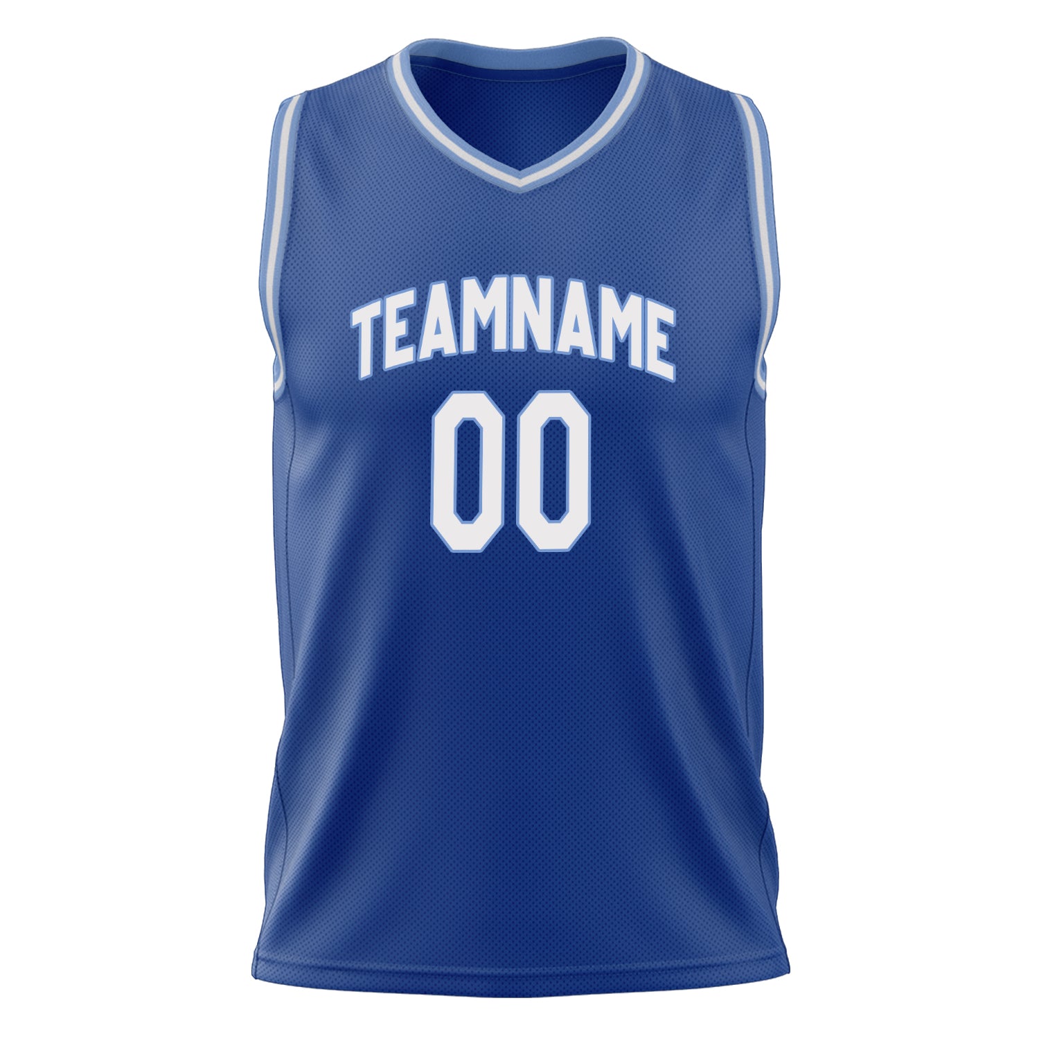 Custom Professional Royal Blue White Basketball Jersey