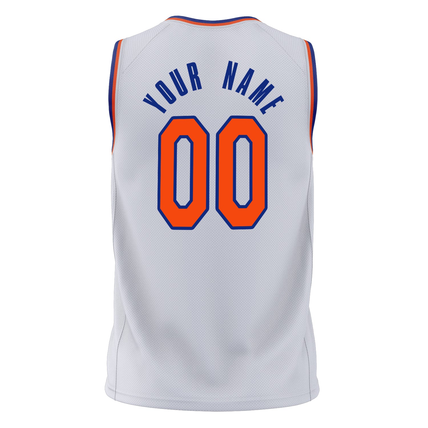 Custom Professional White Orange Basketball Jersey