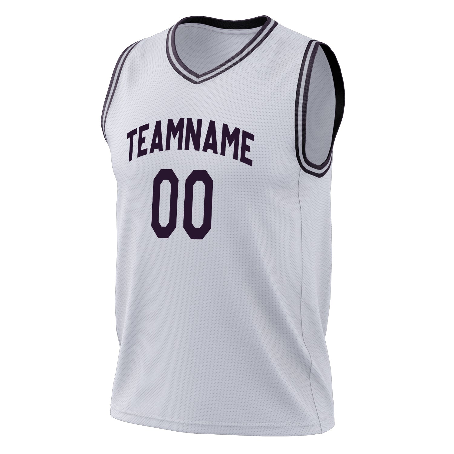 Custom Professional White Black Basketball Jersey