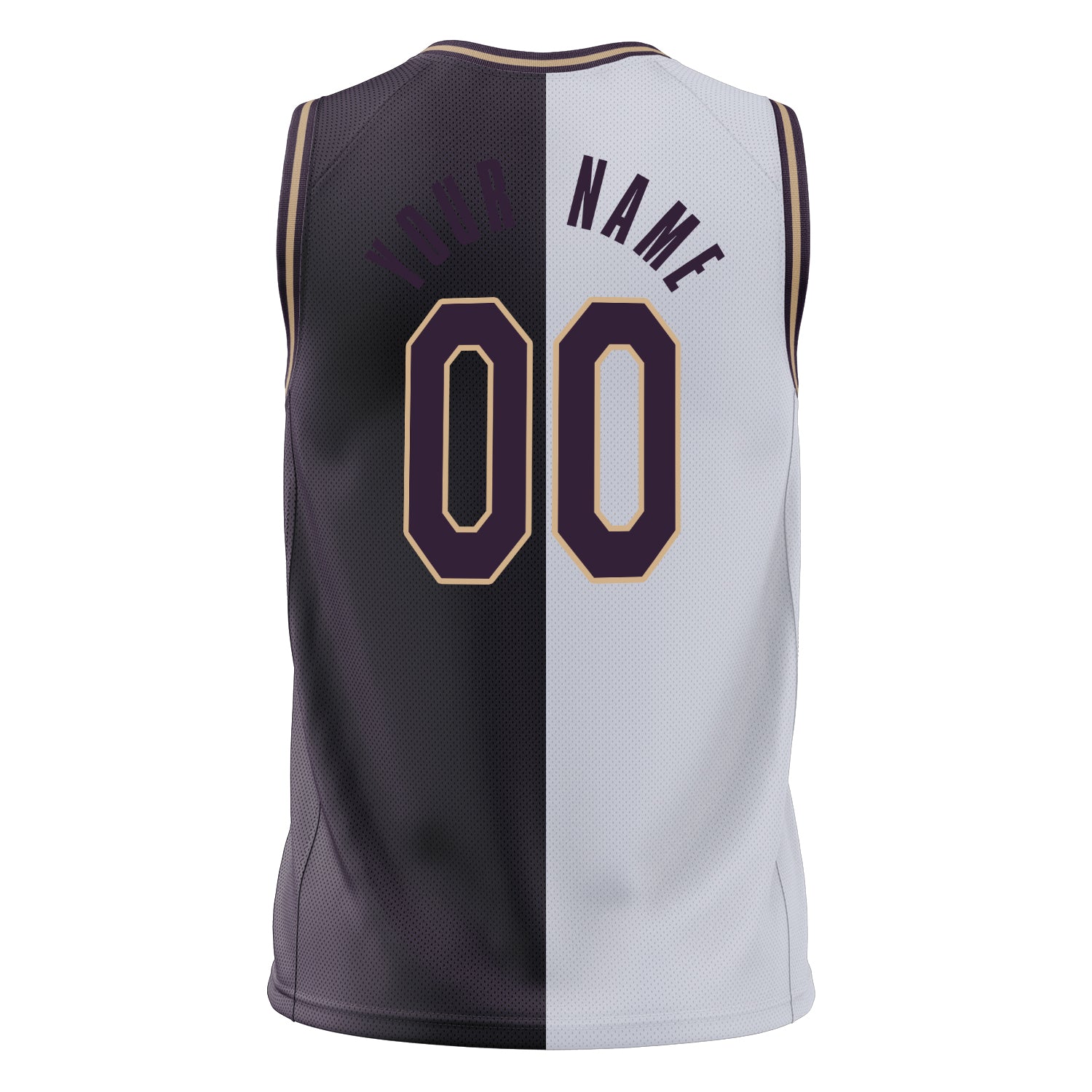 Benutzerdefiniertes Professionelles Weiß Schwarz Basketballtrikot