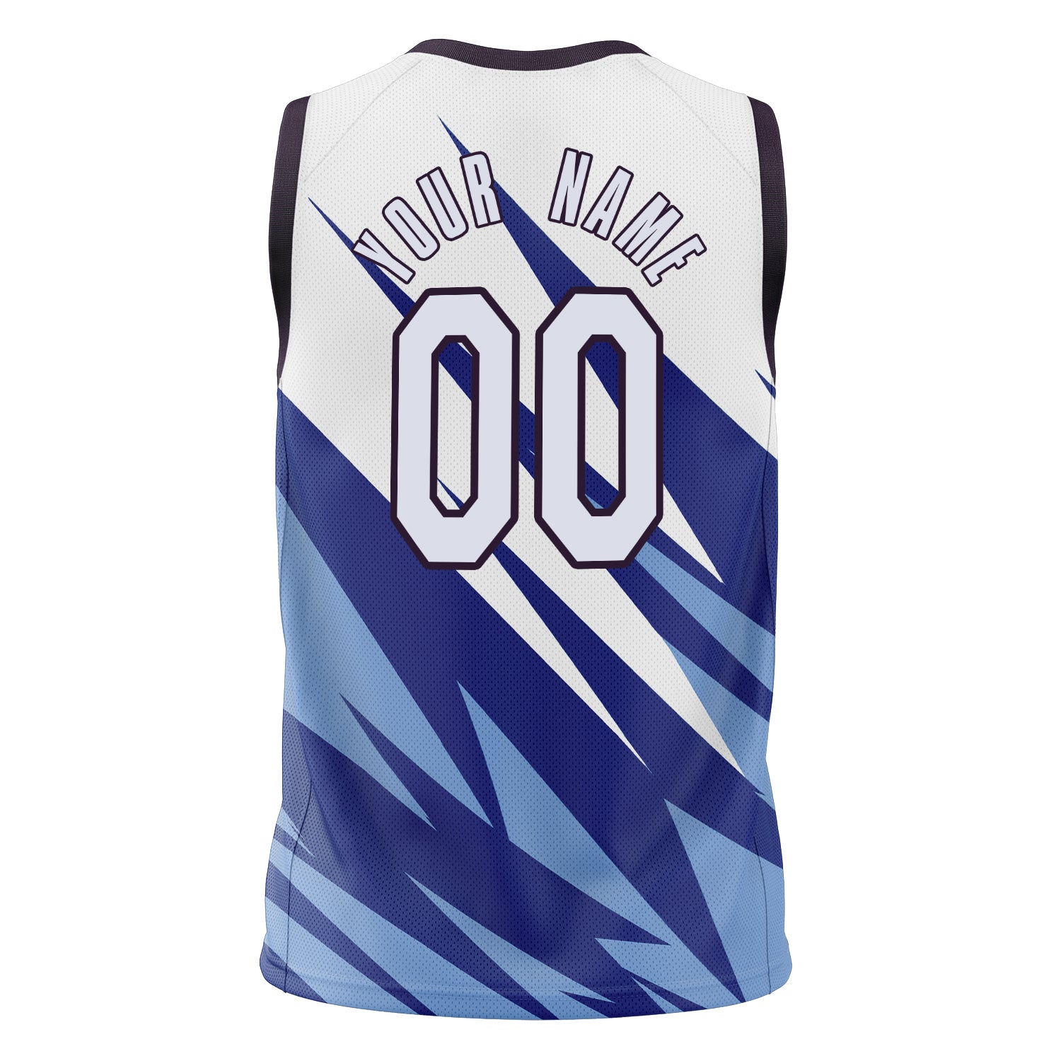 Custom Professional White Black Basketball Jersey