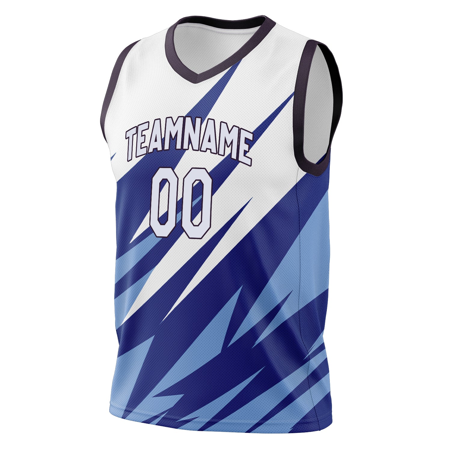 Custom Professional White Black Basketball Jersey