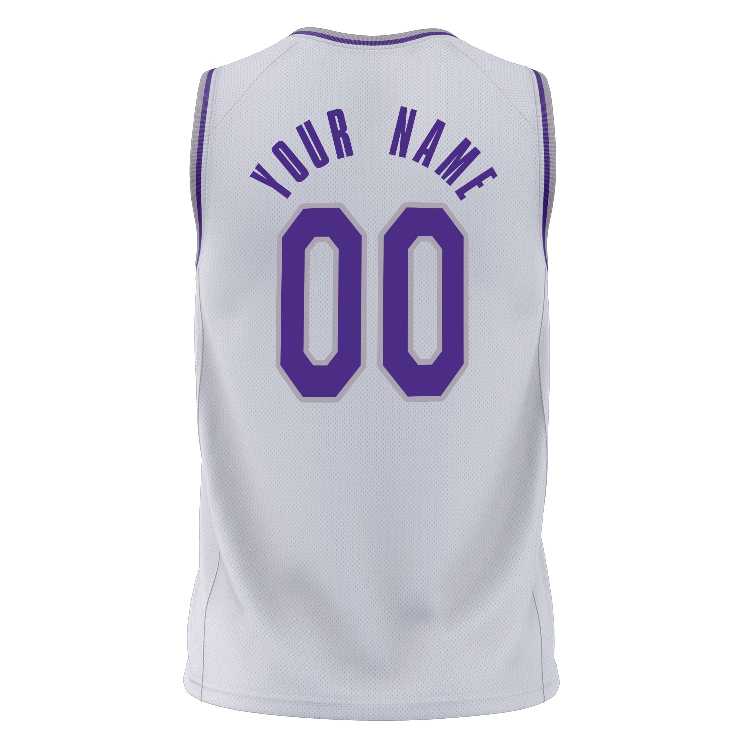 Custom Professional White Purple Basketball Jersey