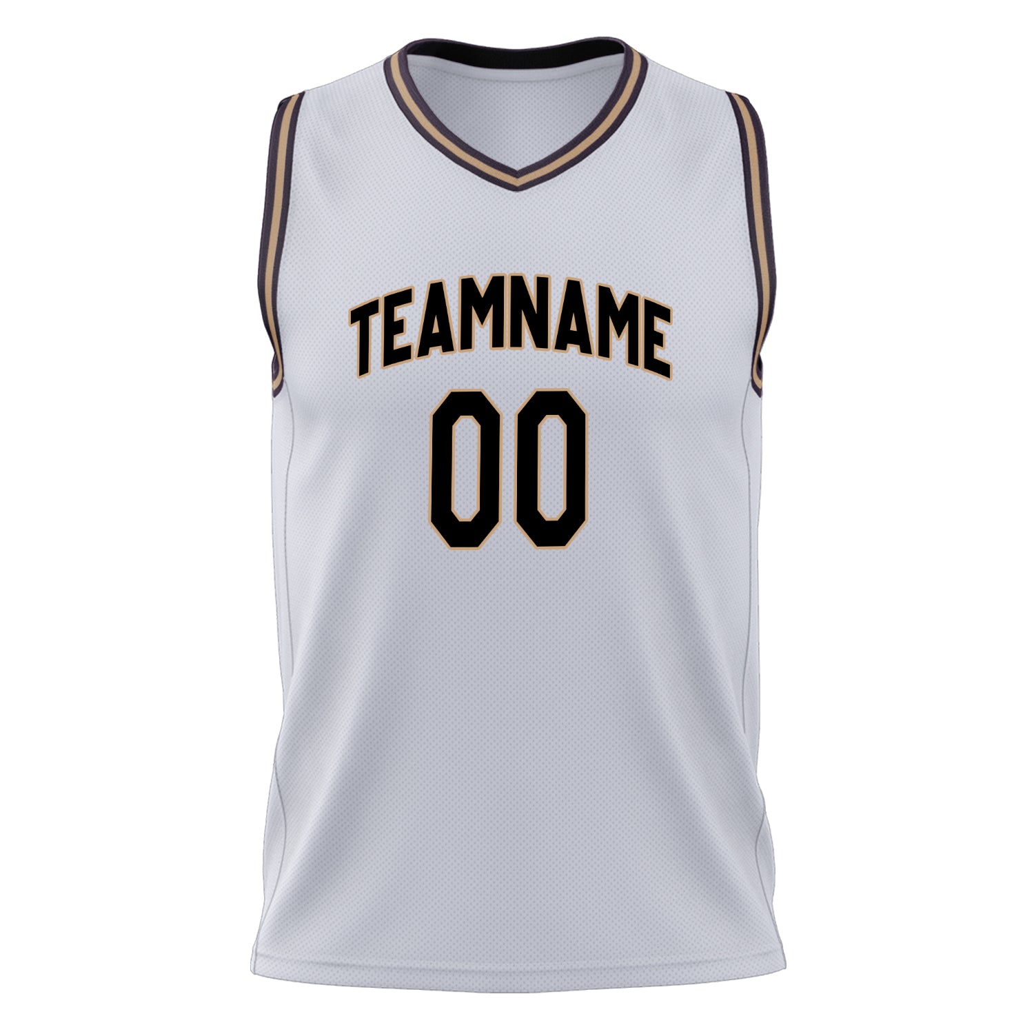 Custom Professional White Black Basketball Jersey