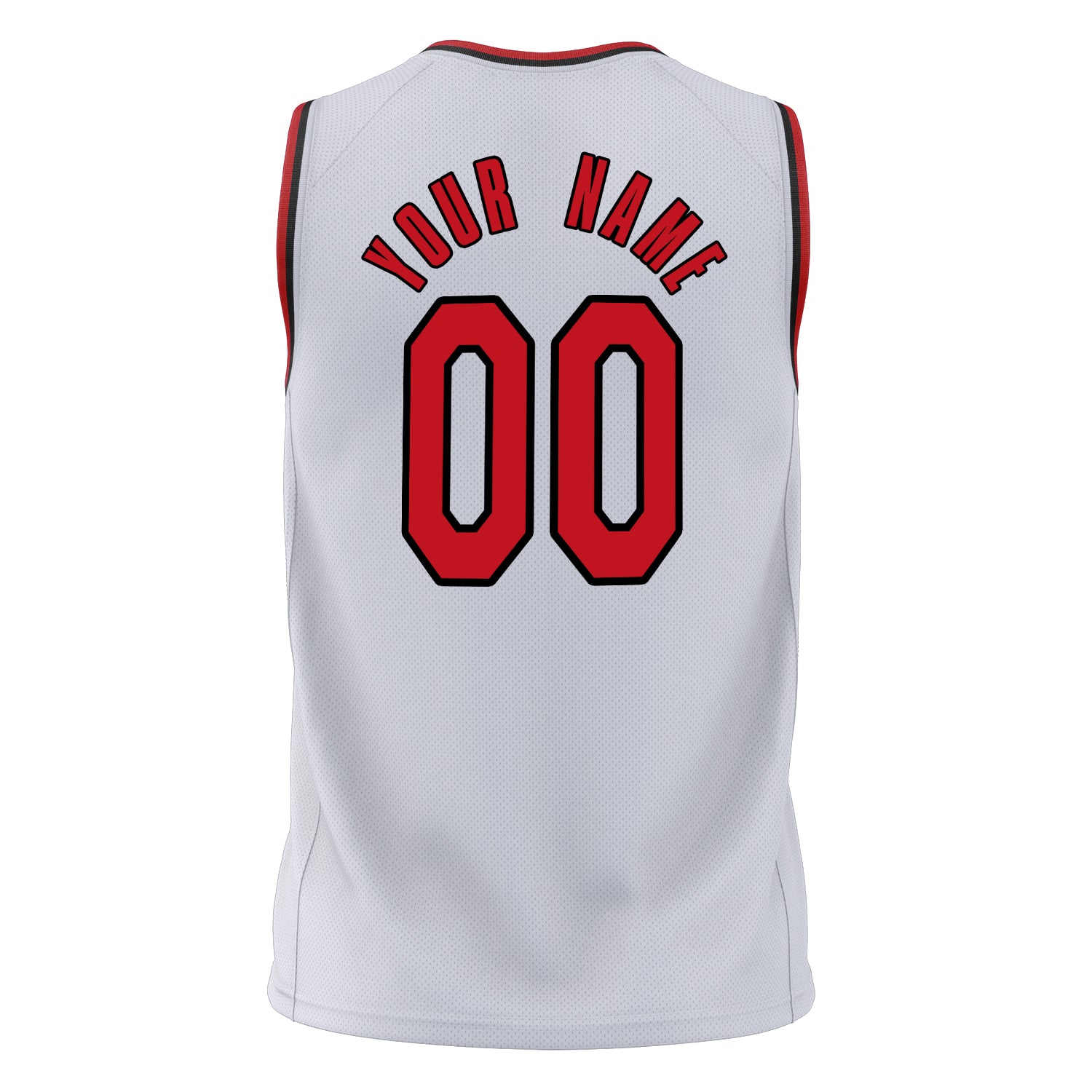 Custom Professional White Red Basketball Jersey