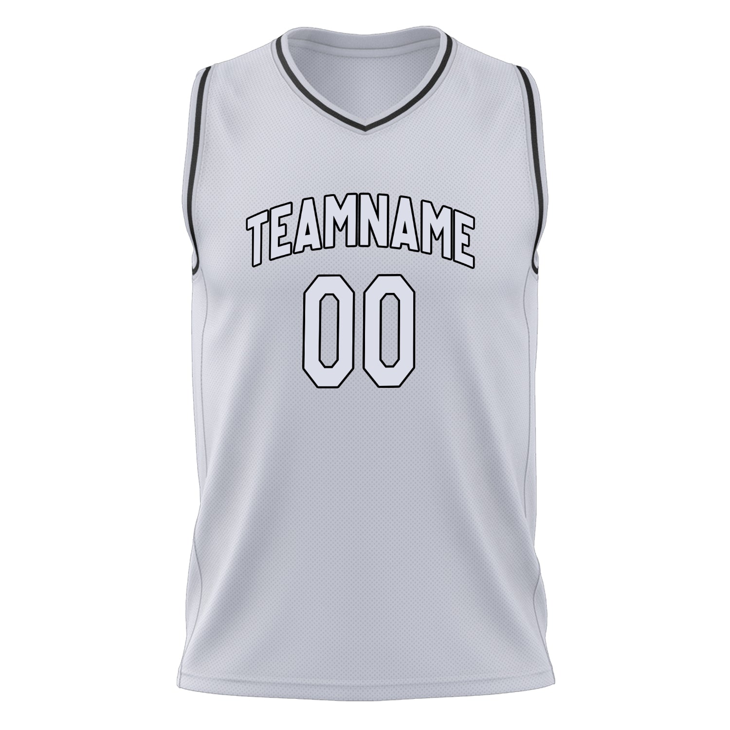 Custom Professional White Black Basketball Jersey