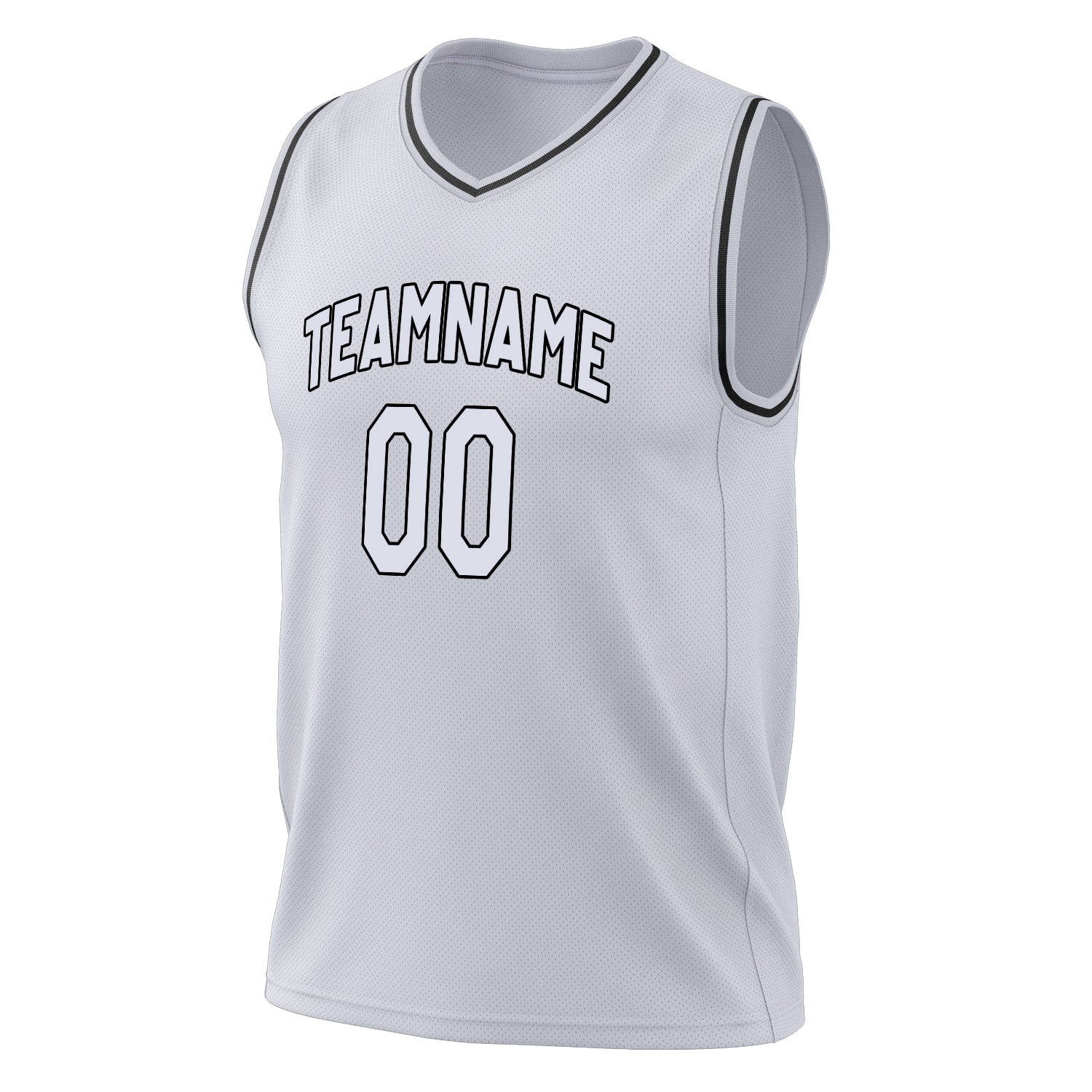 Custom Professional White Black Basketball Jersey
