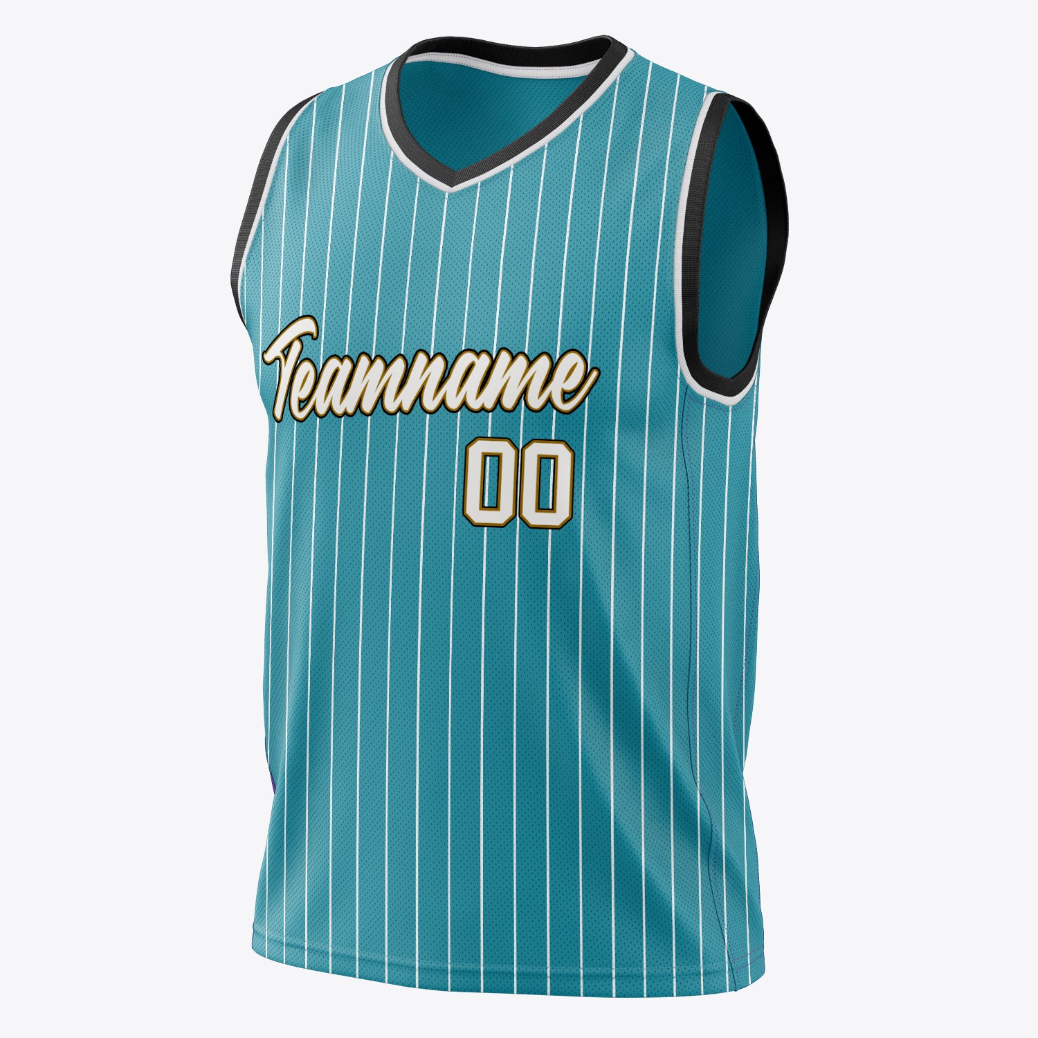 Custom Professional Teal White Basketball Jersey