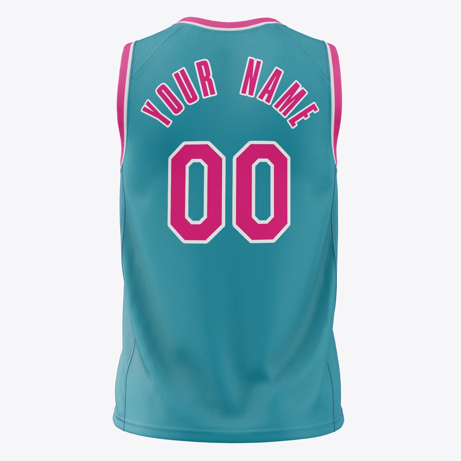 Custom Professional Teal Pink Basketball Jersey
