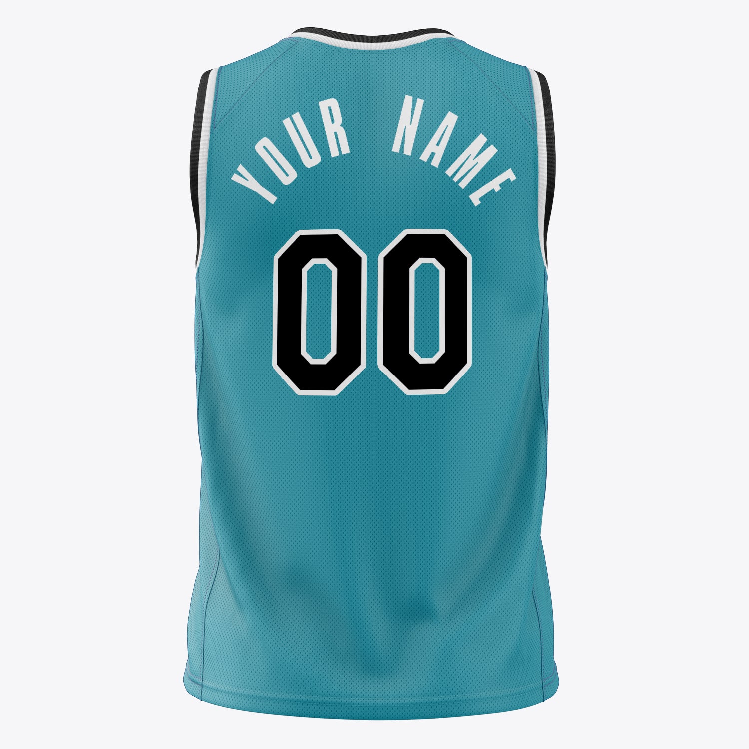Custom Professional Teal Black Basketball Jersey