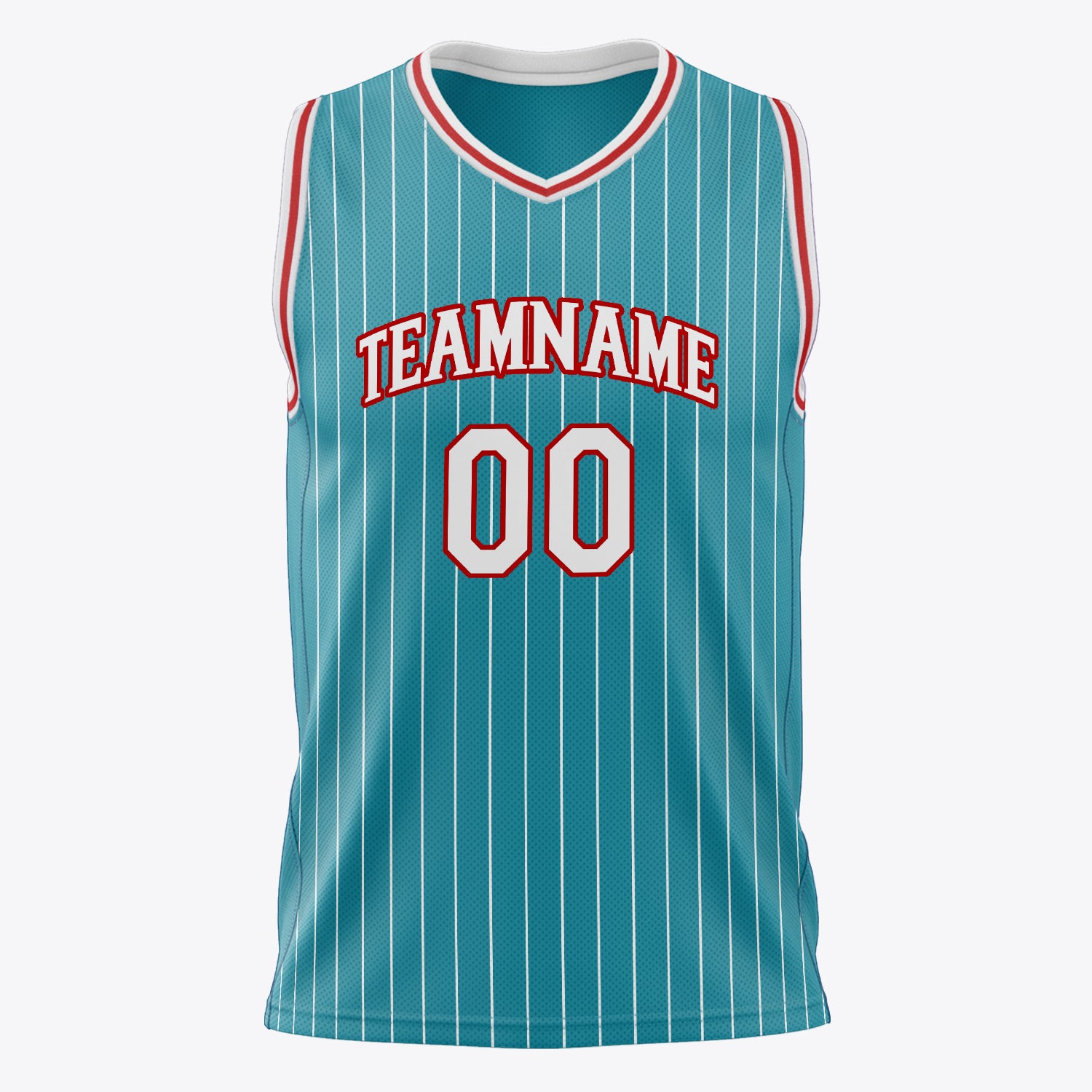 Benutzerdefiniertes Professionelles Blaugrün Weiß Basketballtrikot