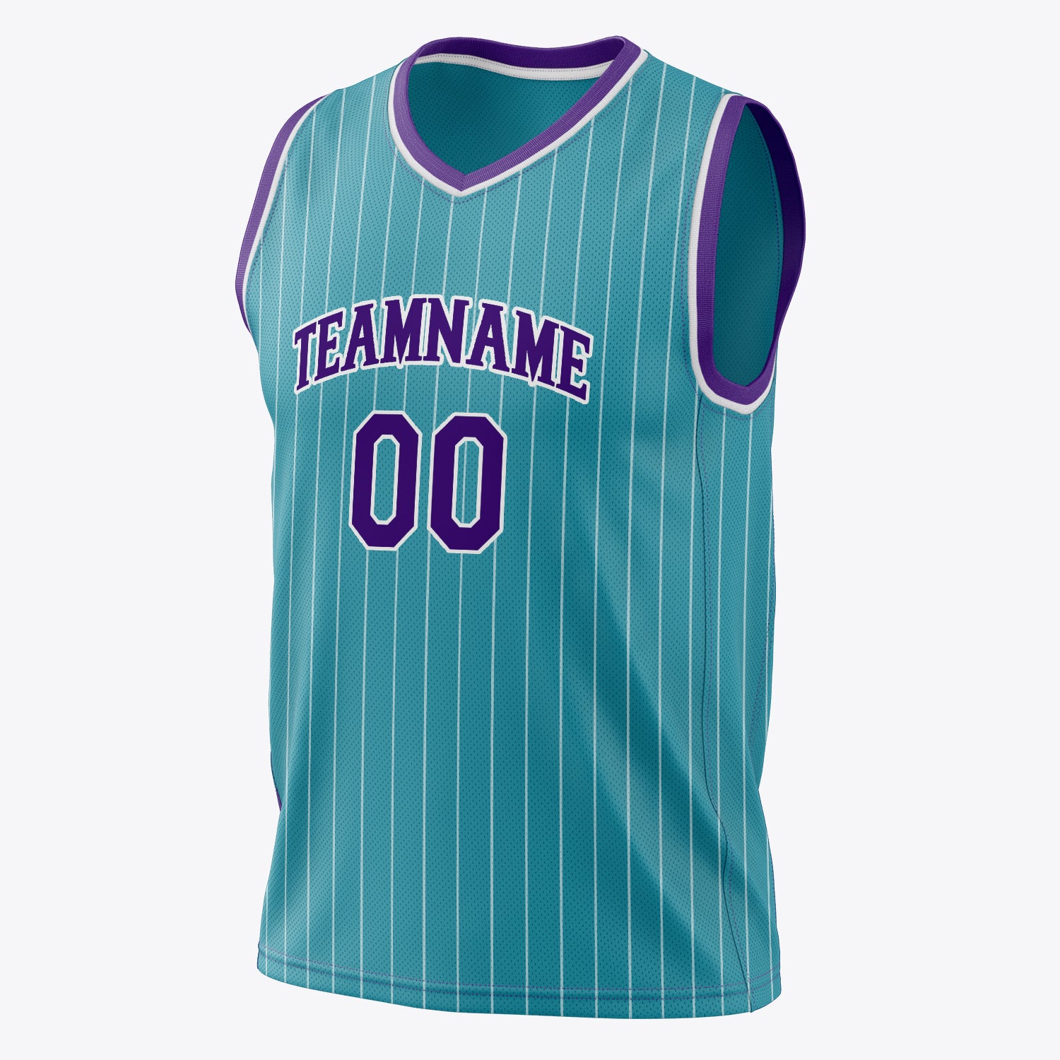 Custom Professional Teal Purple Basketball Jersey