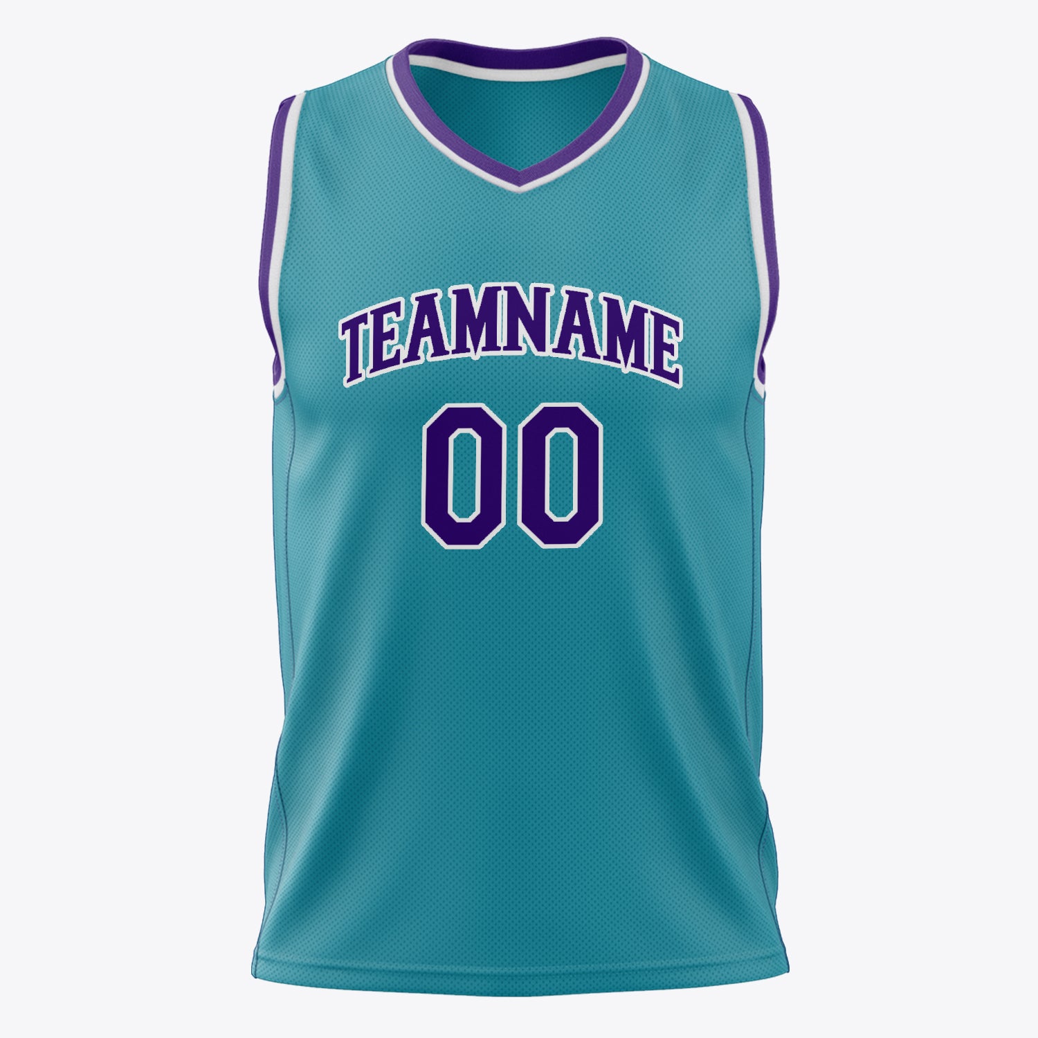 Custom Professional Teal Purple Basketball Jersey