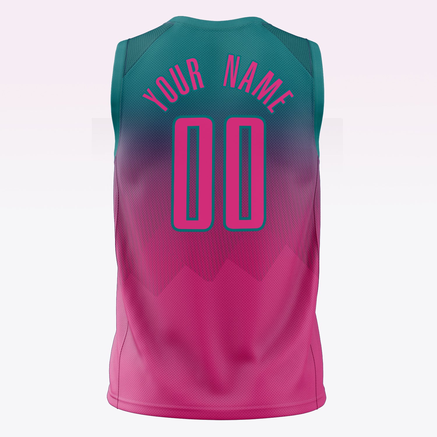 Custom Professional Teal Pink Basketball Jersey