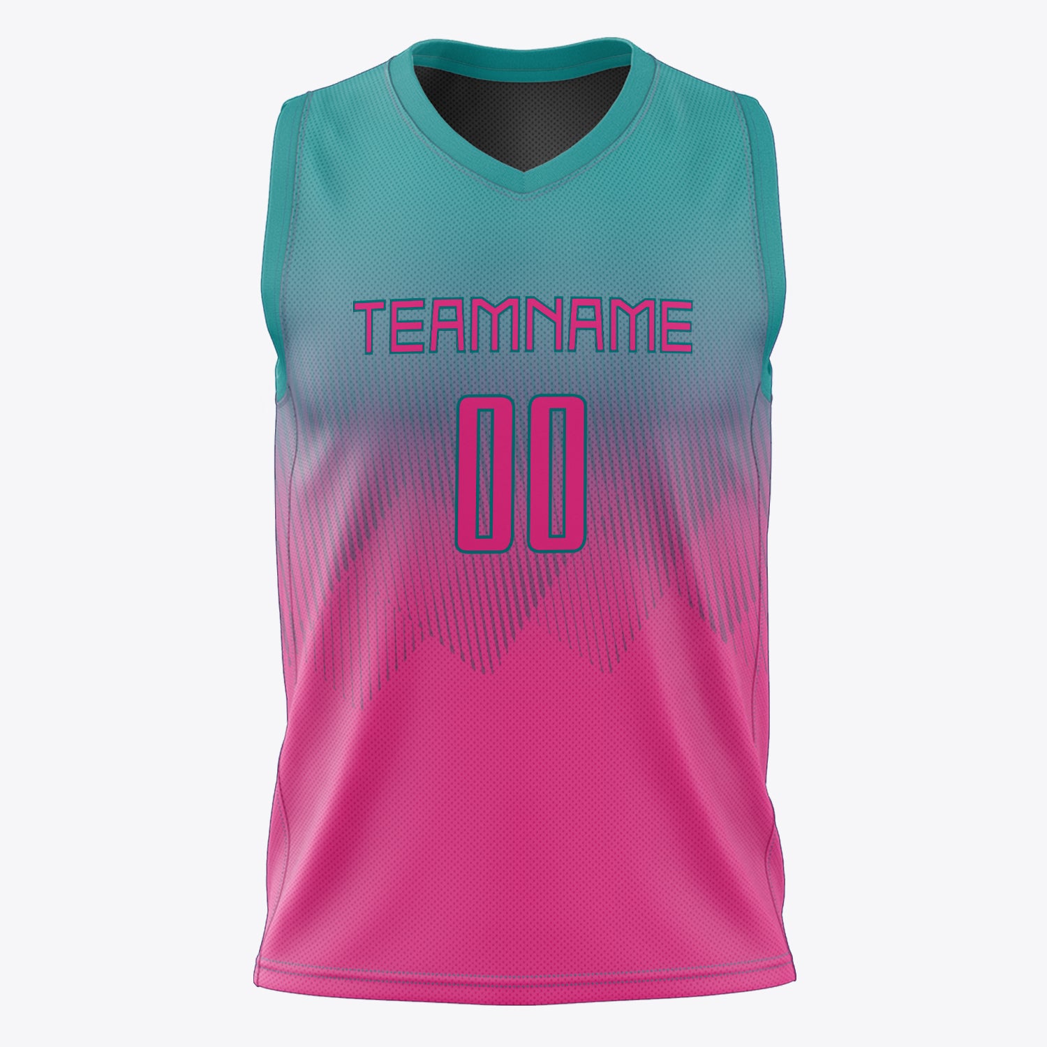 Custom Professional Teal Pink Basketball Jersey