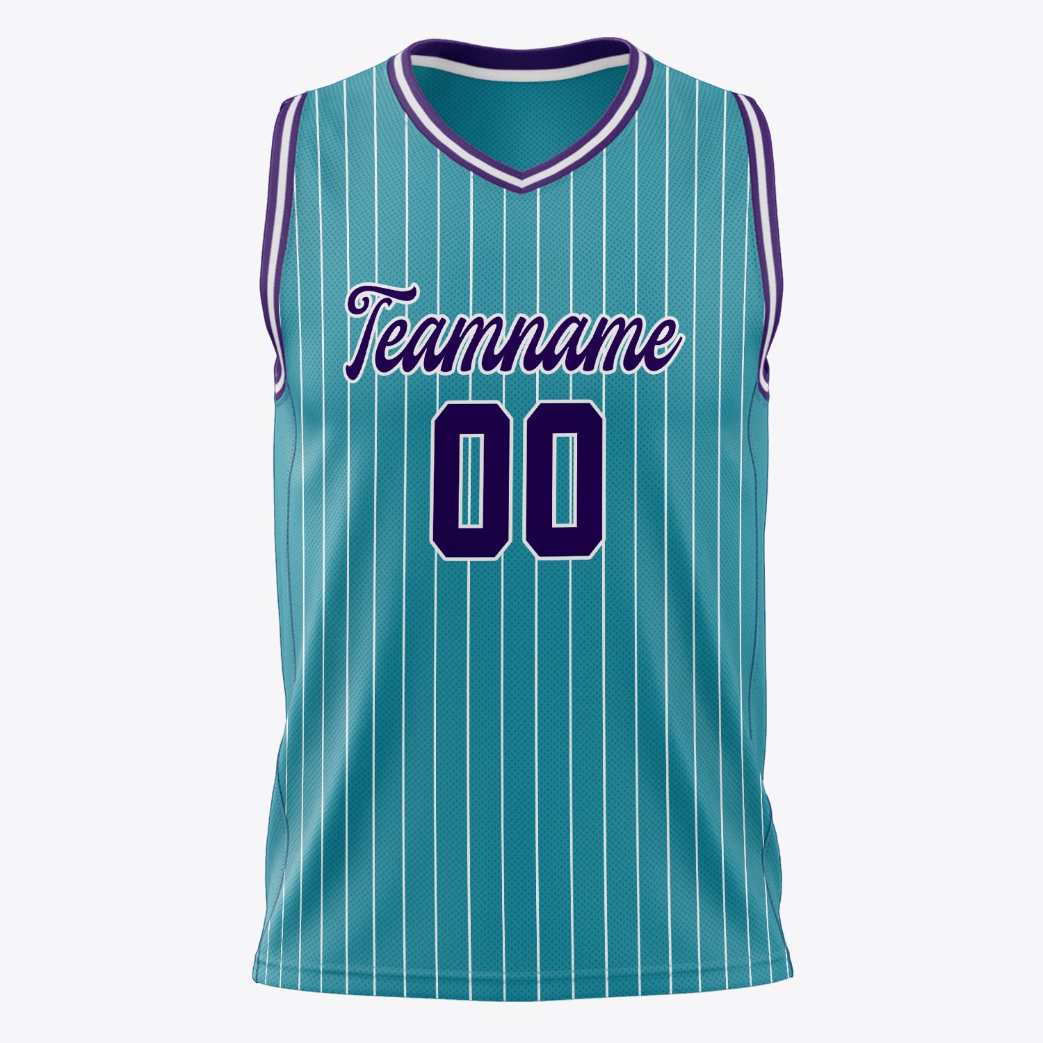 Custom Professional Teal Purple Basketball Jersey