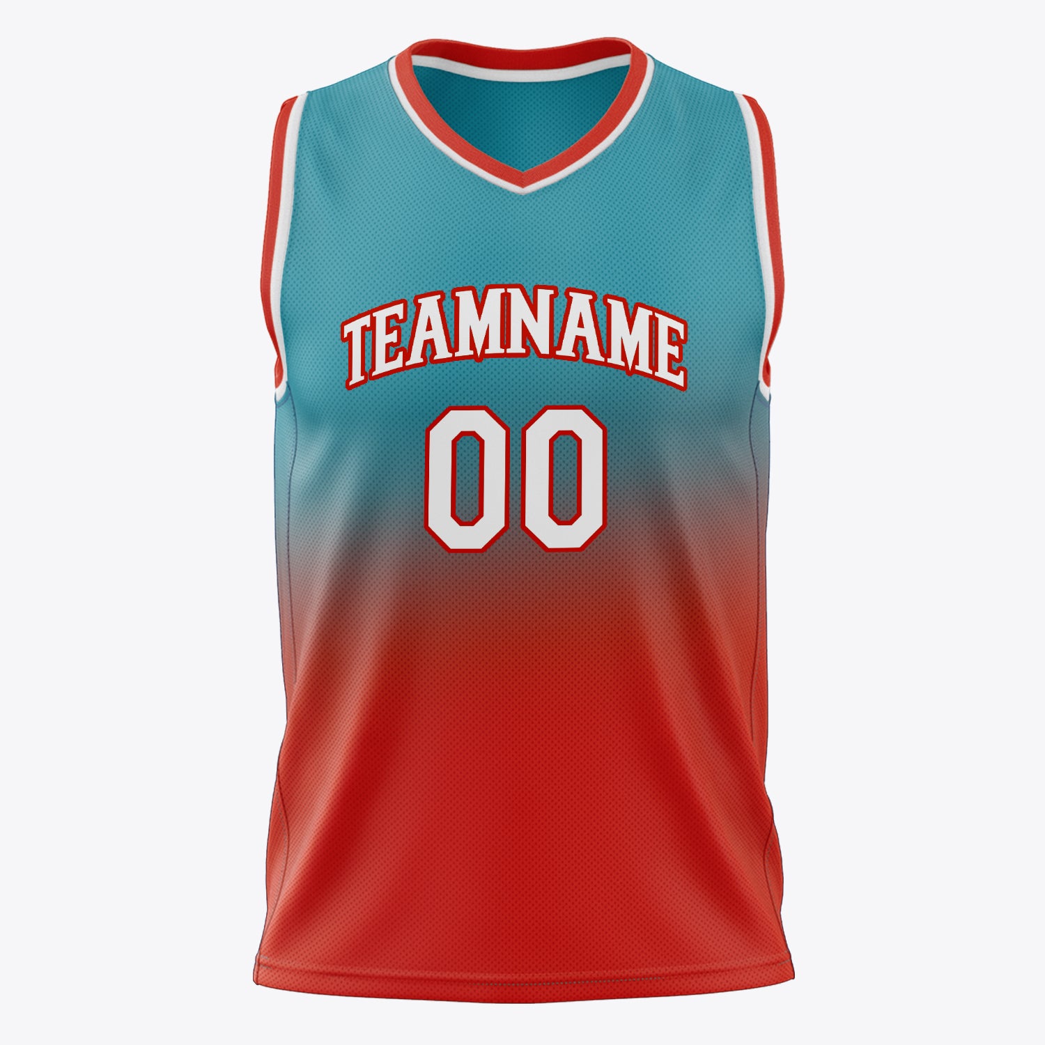 Custom Professional Teal Orange Basketball Jersey