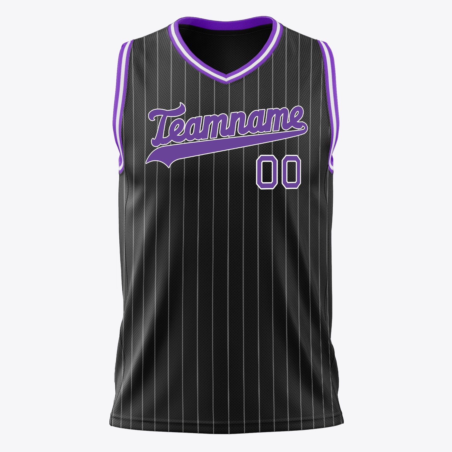 Benutzerdefiniertes Professionelles Schwarz Lila Basketballtrikot