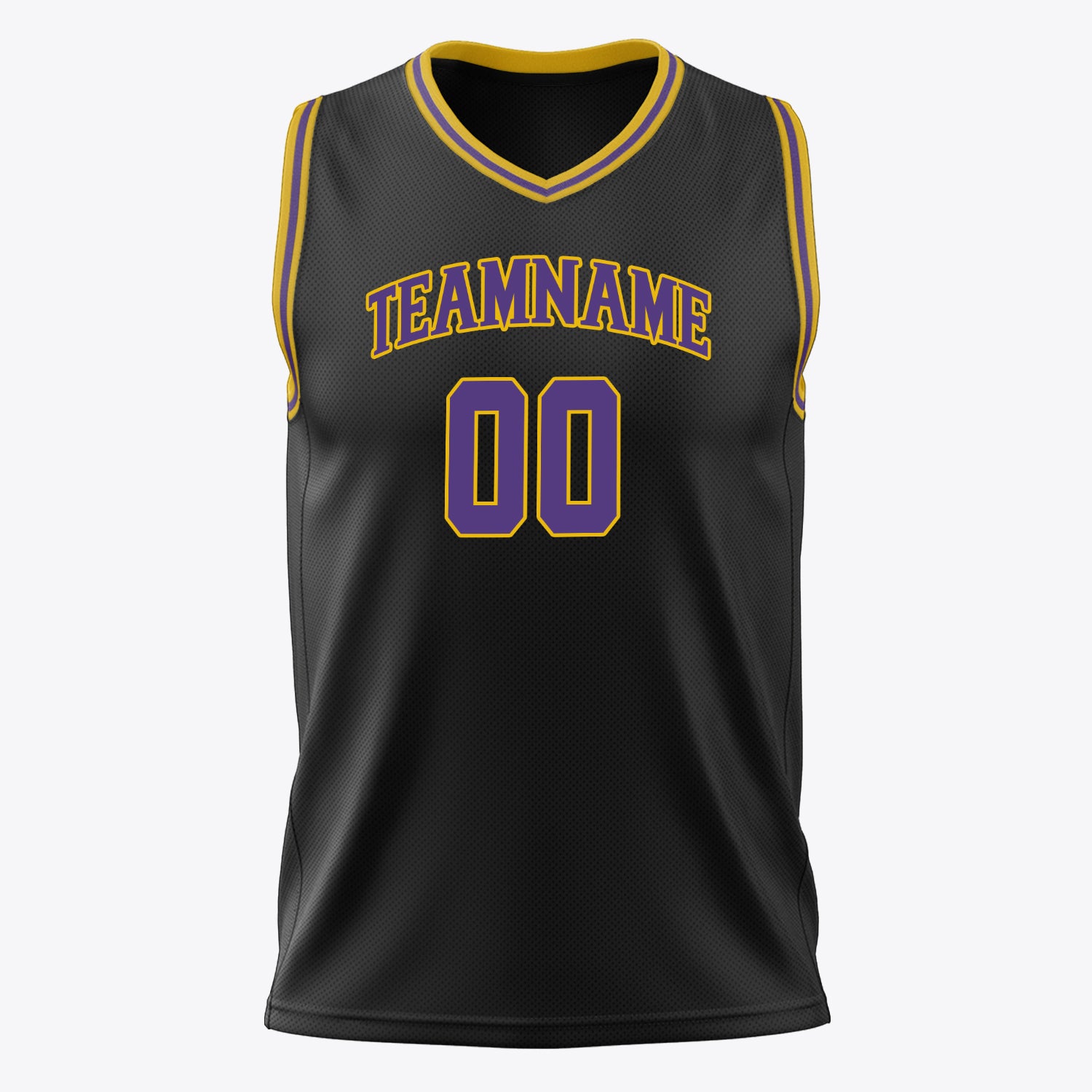 Benutzerdefiniertes Professionelles Schwarz Lila Basketballtrikot